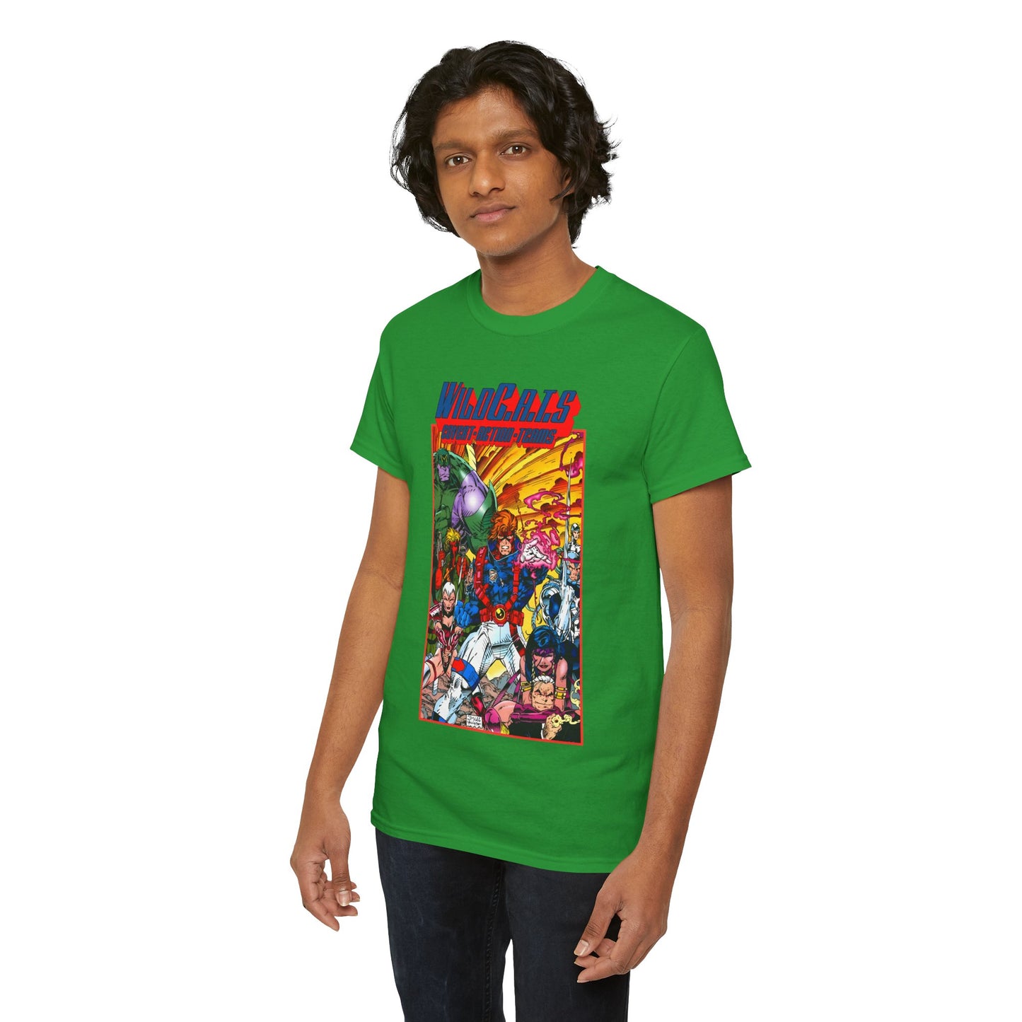 Wildcats T-Shirt - Jim Lee Art - WildC.A.T.s: Covert Action Teams - Spartan, Voice, Grifter, Zealot, Emp - Image/Wildstorm/DC Comics