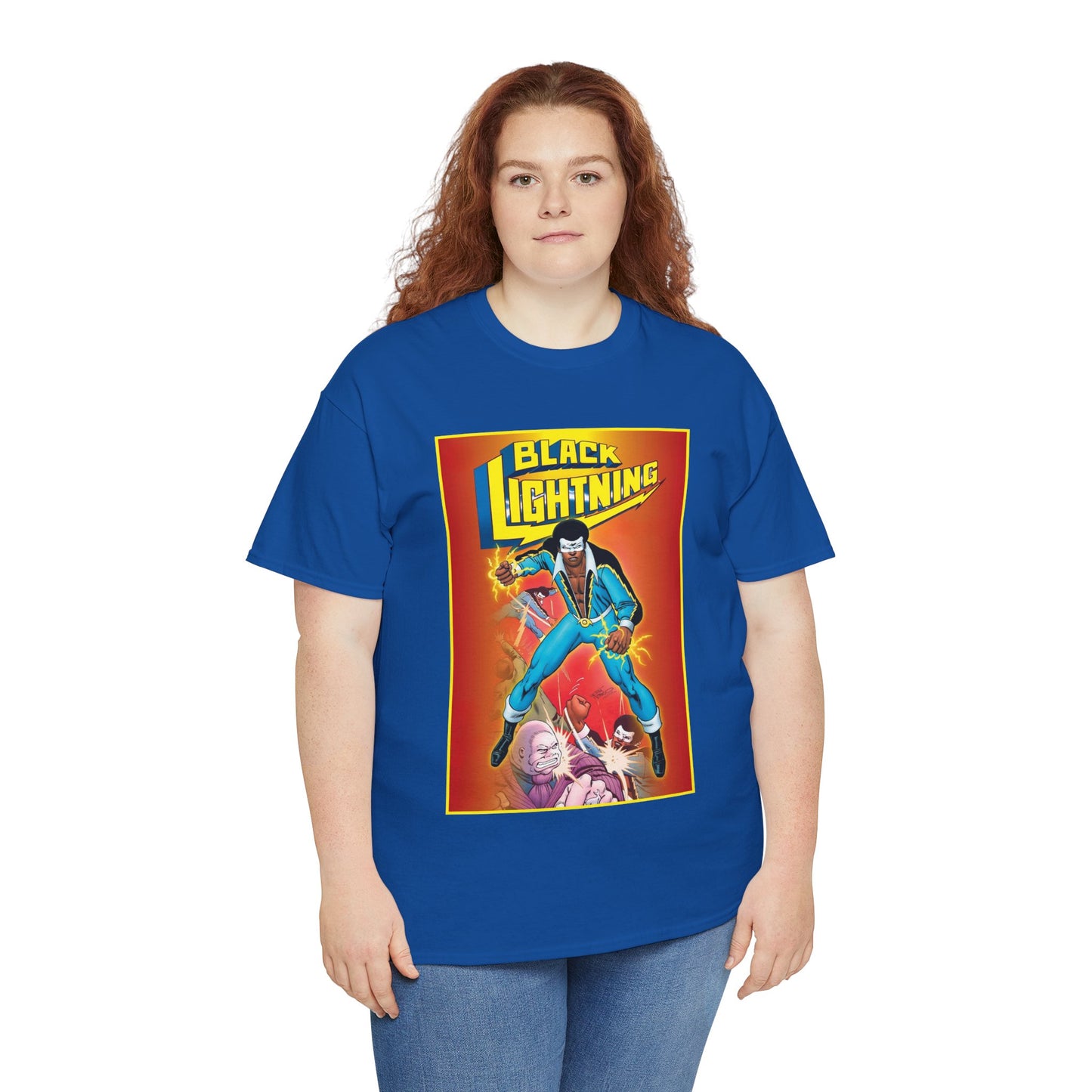 Black Lightning T-Shirt - Trevor Von Eeden Art - Jefferson Pierce - Suicide Slum, Metropolis - DC Comics