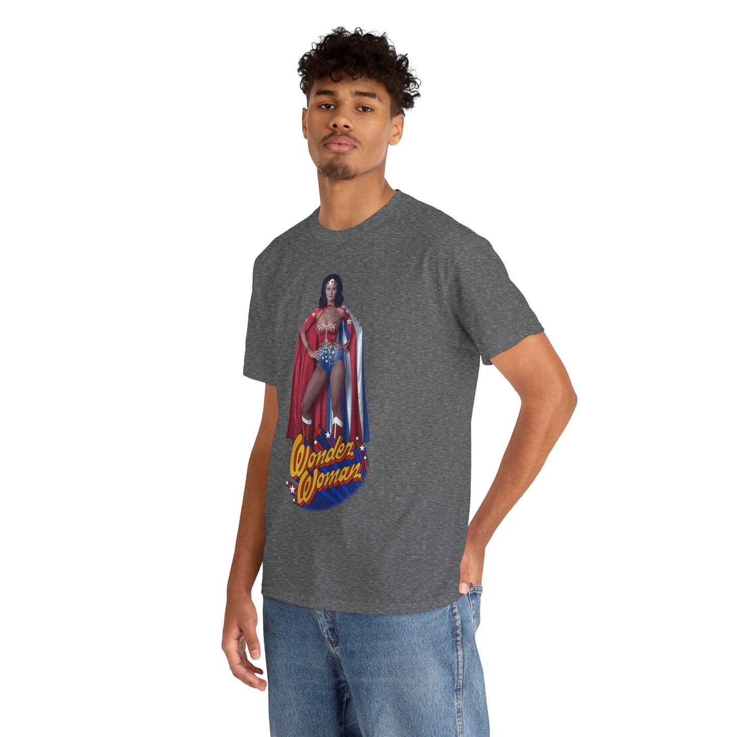 Wonder Woman T-Shirt - Lynda Carter - DC Comics - 1970s CBS TV Show - Amazons from Paradise Island