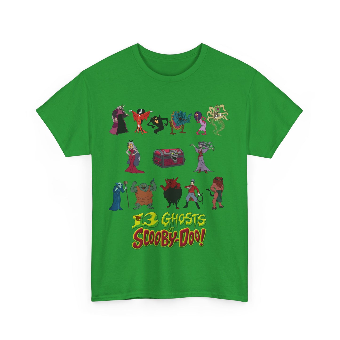 13 Ghosts of Scooby-Doo T-Shirt - Hanna-Barbera Saturday Morning Cartoon - Chest of Demons - Maldor, Queen Morbidia, Reflector Specter