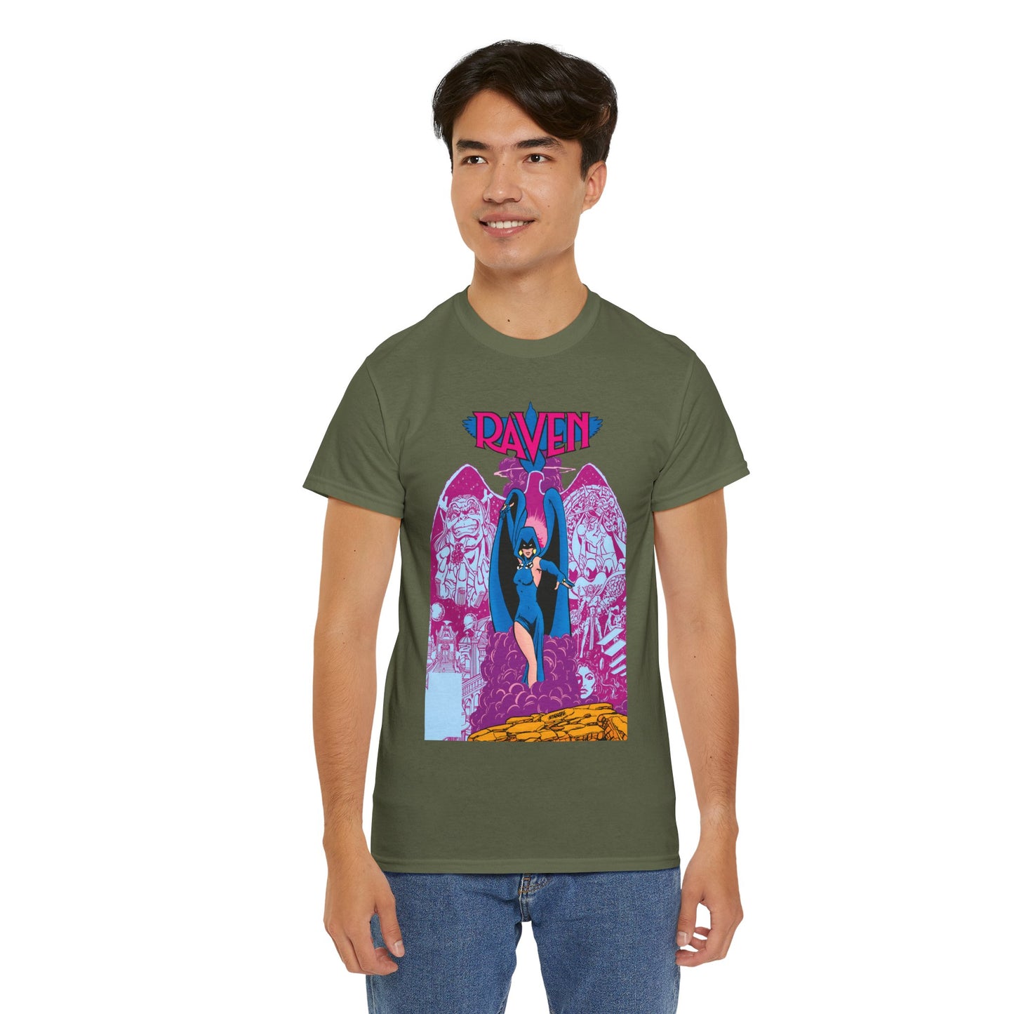 Raven T-Shirt - George Perez Art - New Teen Titans - Trigon, Azarath - DC Comics
