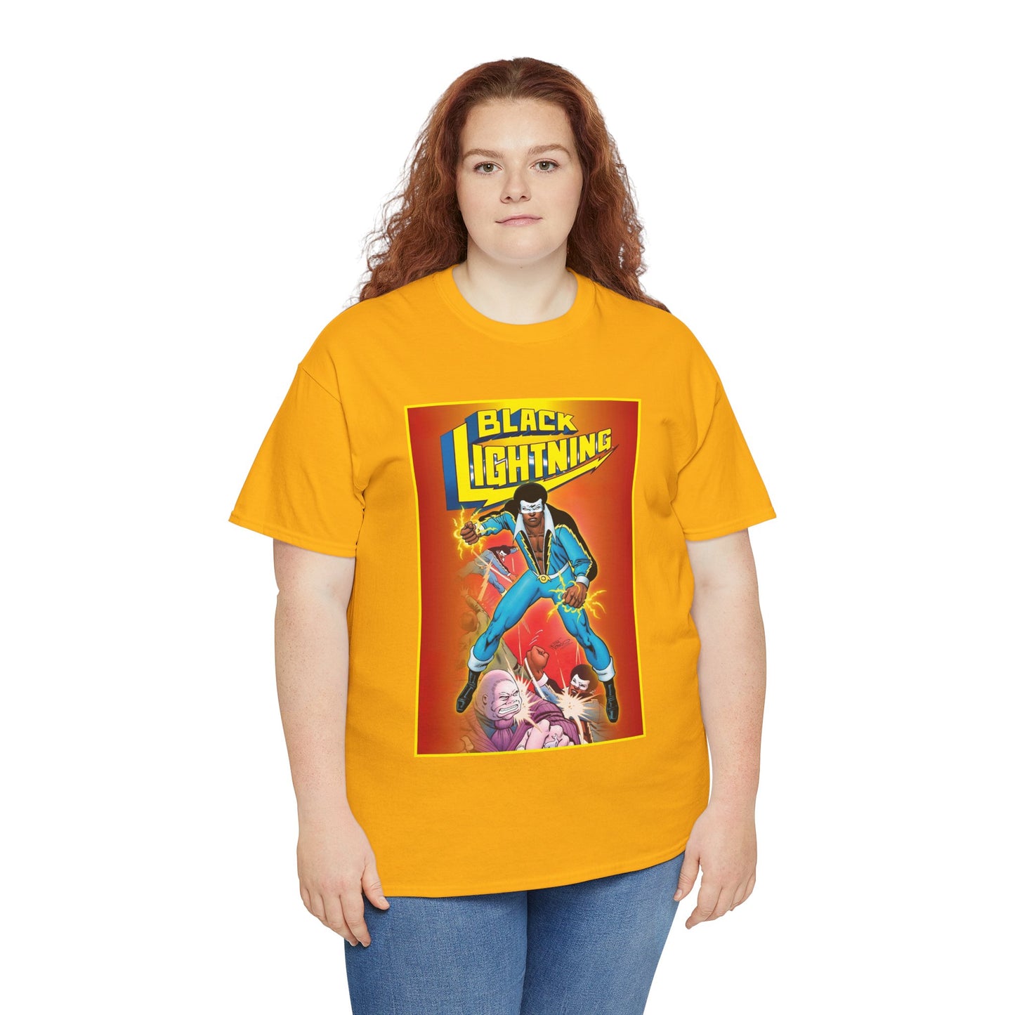 Black Lightning T-Shirt - Trevor Von Eeden Art - Jefferson Pierce - Suicide Slum, Metropolis - DC Comics