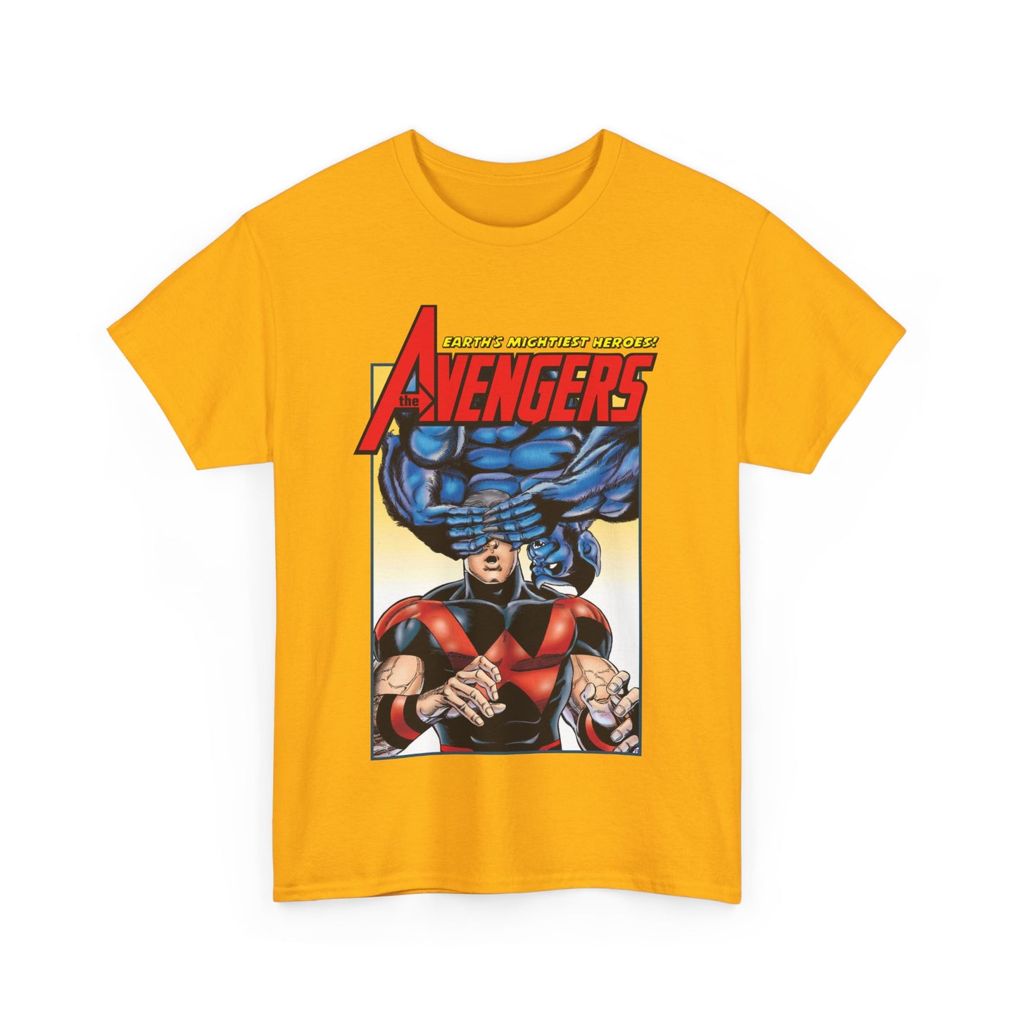 Avengers T-Shirt - George Perez Art - Wonder Man & Beast (Simon Williams & Hank McCoy) - Marvel Comics