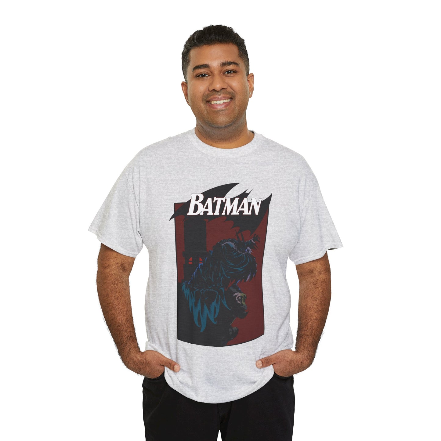 Batman T-Shirt - Kelley Jones Art - 1990s Dark Knight Detective Artwork - Perched on a Gargoyle - DC Comics