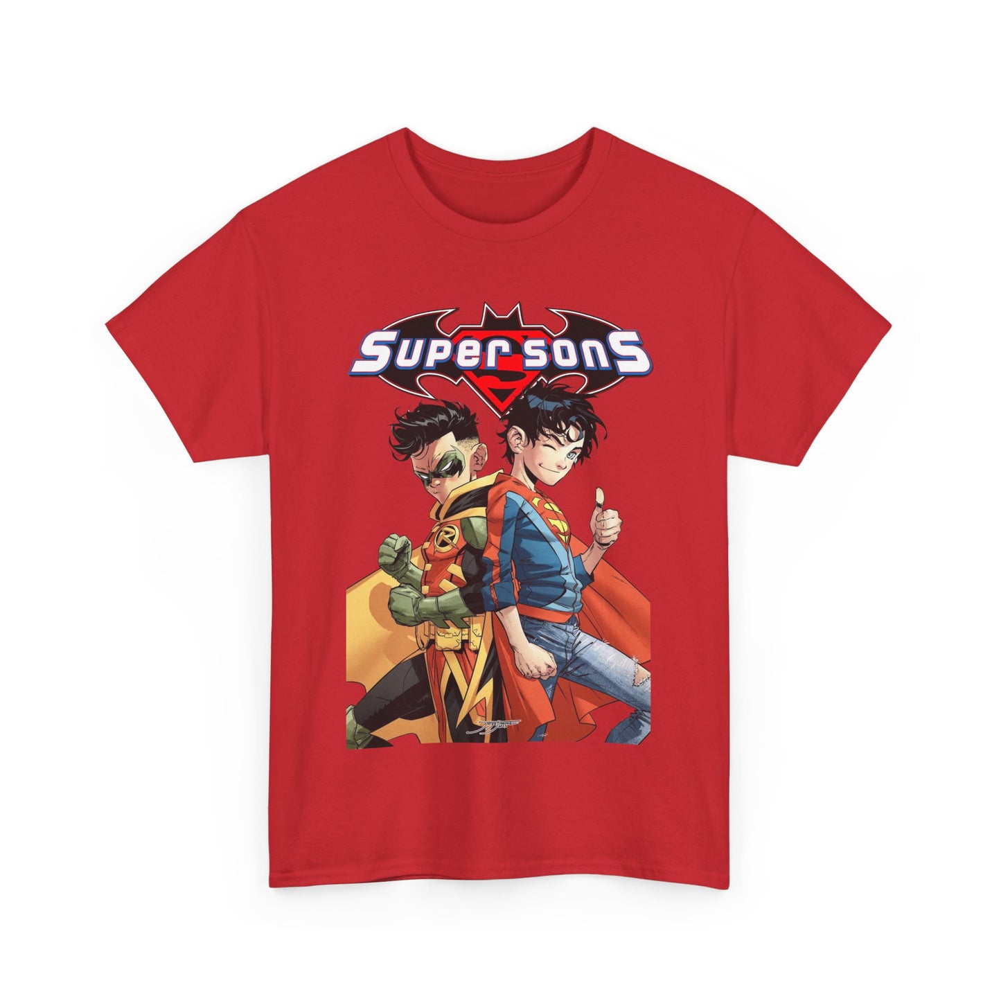 Super Sons T-Shirt - Jorge Jimenez Art - Superboy & Robin - Jon Kent & Damian Wayne - DC Comics - Sons of Superman & Batman