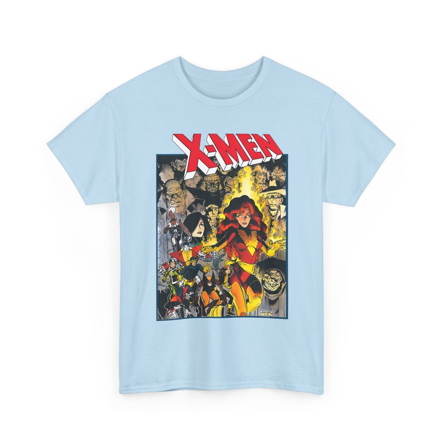 Uncanny X-Men T-Shirt - Arthur Adams Art - Dark Phoenix: From the Ashes Story - Storm, Cyclops, Wolverine, Rogue, Colossus, Nightcrawler - Marvel Comics