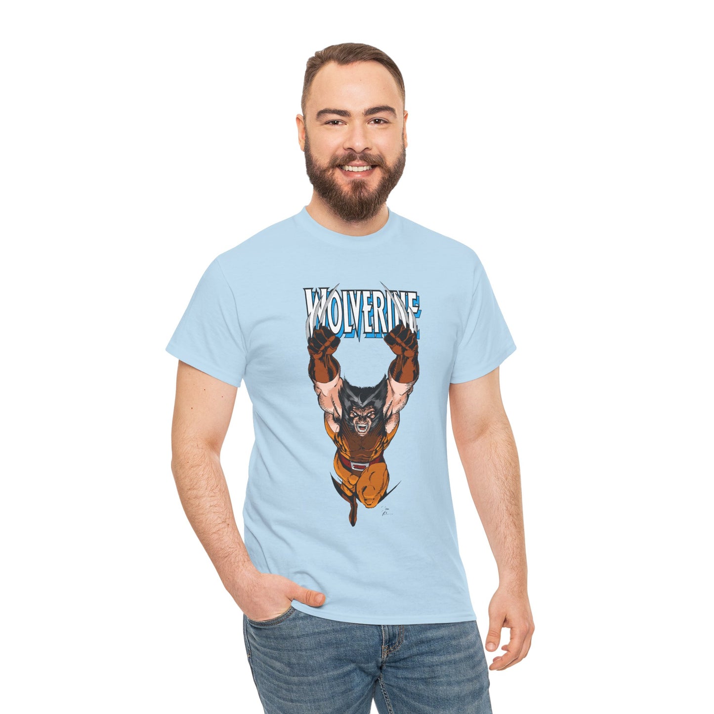 Wolverine T-Shirt - Jim Lee Art - X-Men Mutant, Member & Leader - Logan - Marvel Comics