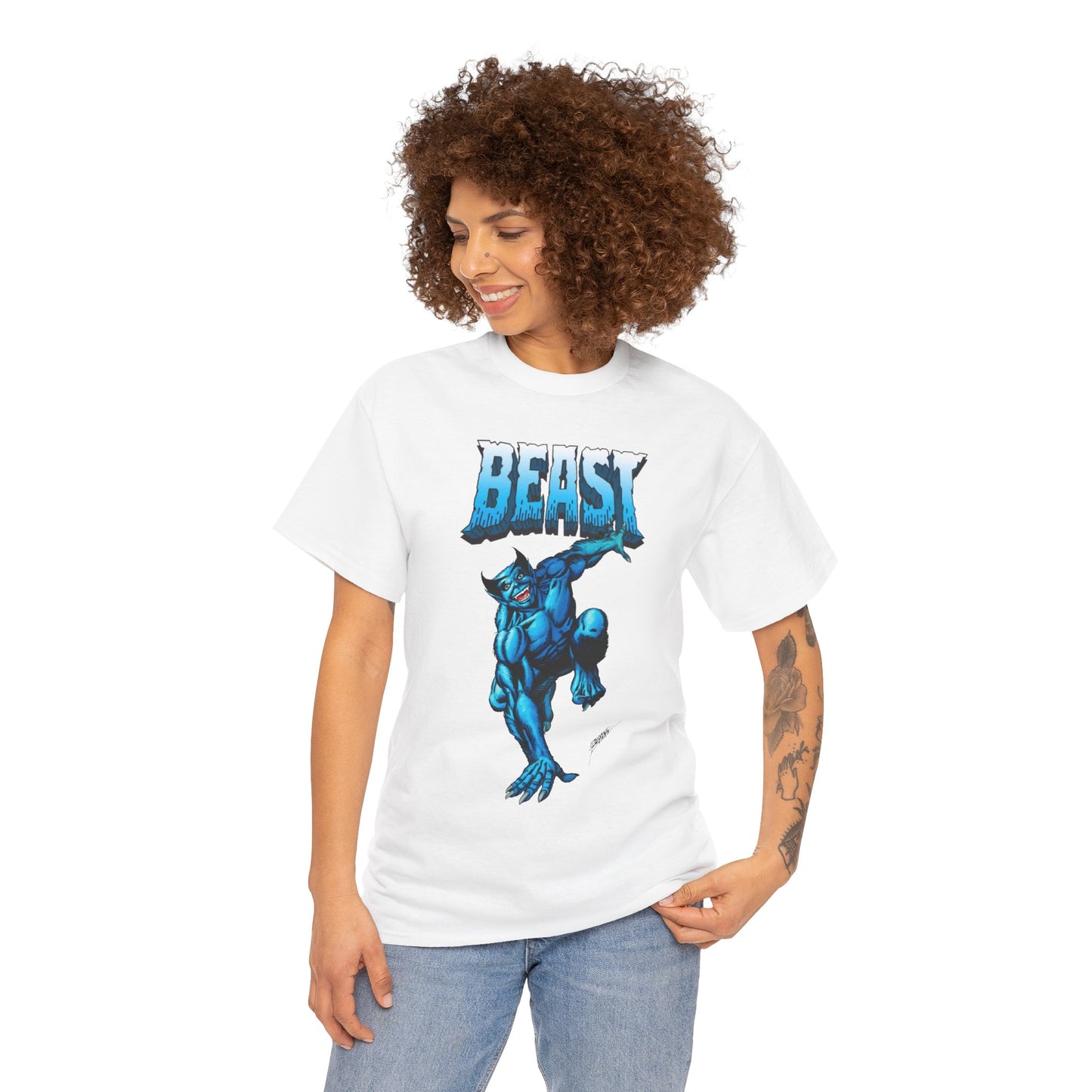 Beast T-Shirt - George Perez Art - Avengers, X-Men Member - Hank McCoy - Marvel Comics