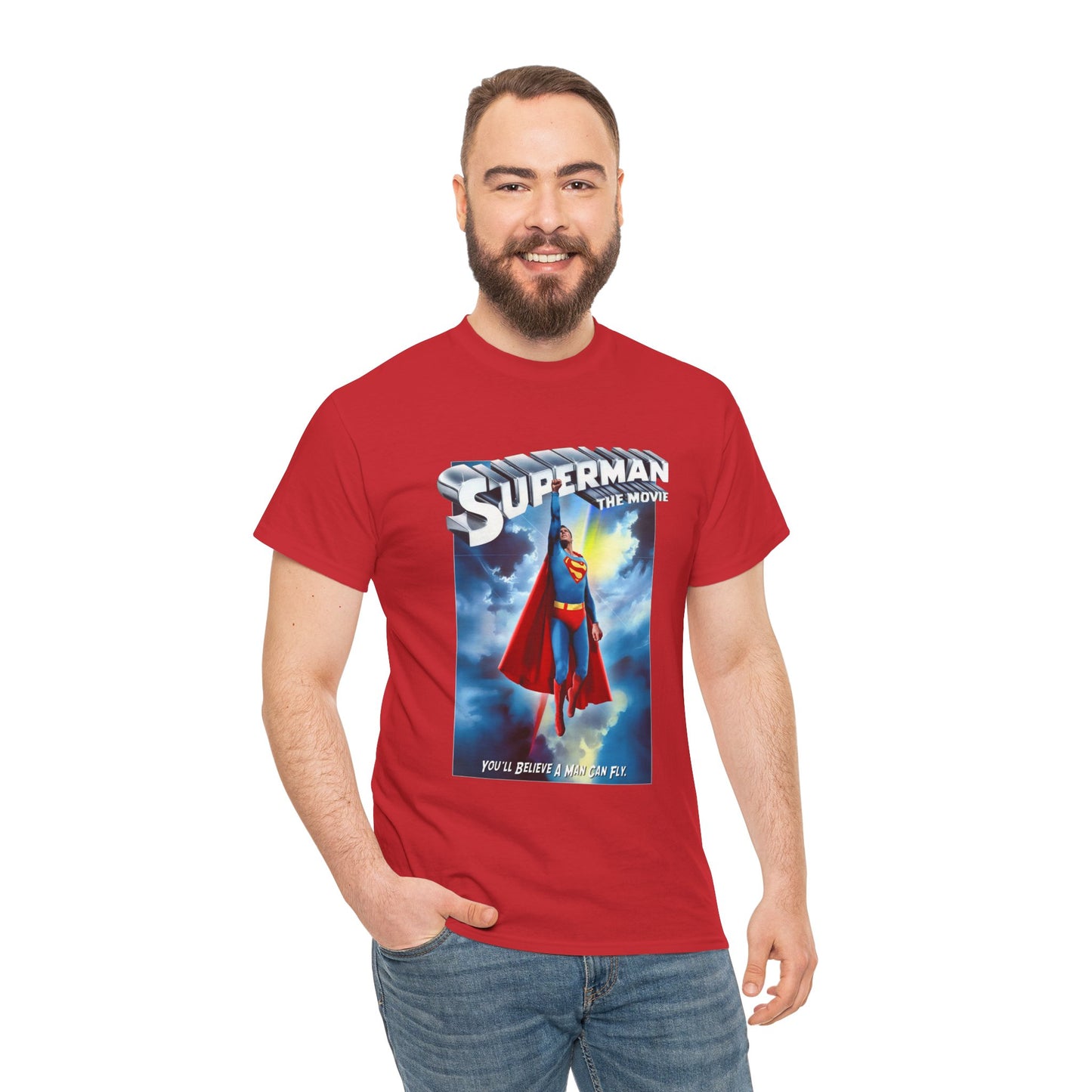 Superman The Movie T-Shirt - DC Comics - Man of Steel - Christopher Reeve 1978