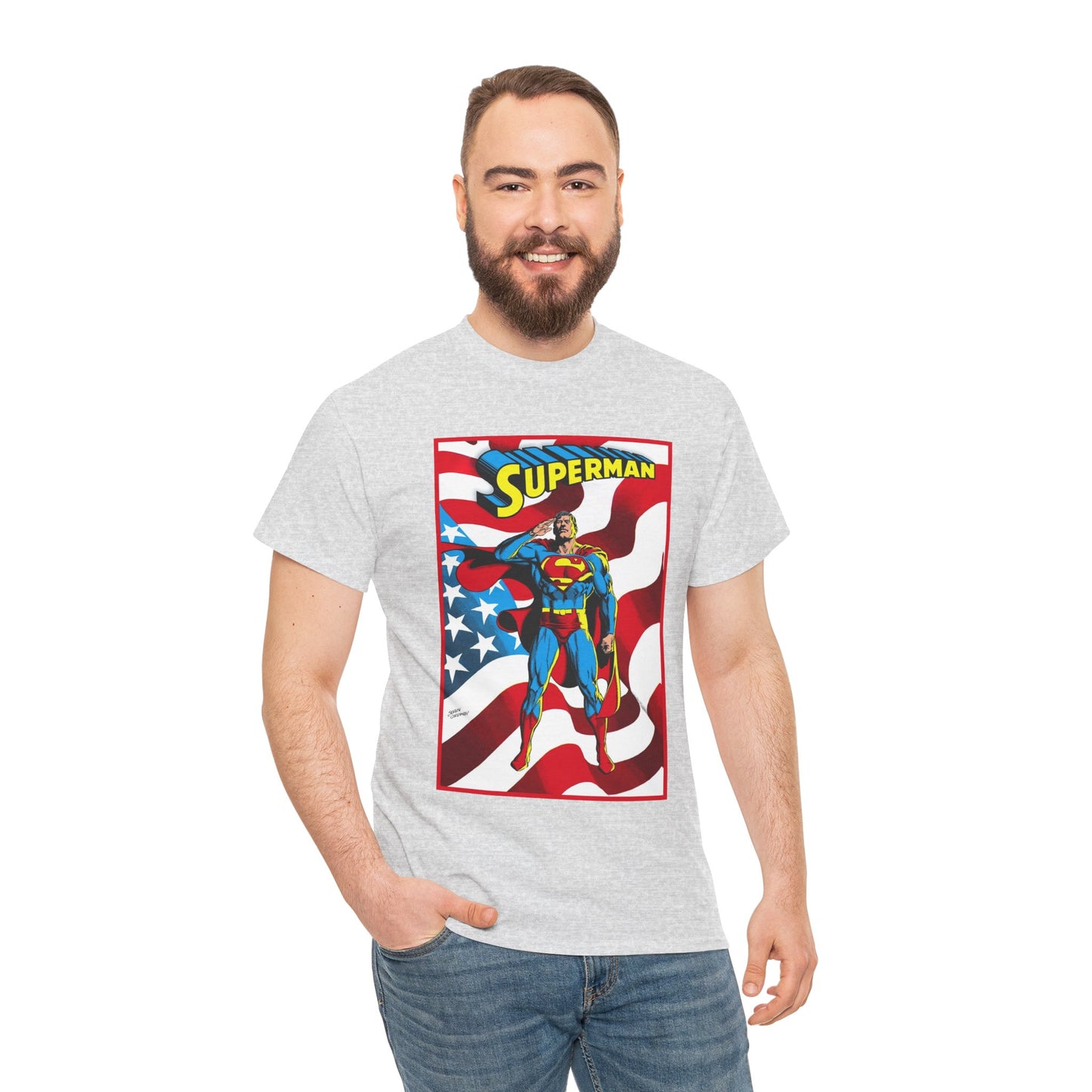 Superman T-Shirt - Jerry Ordway Art - Man of Steel, Metropolis - DC Comics