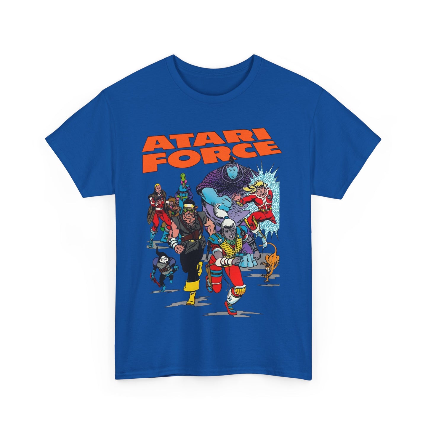 Atari Force T-Shirt - Marshall Rogers & John Byrne Art - Martin Champion, Christopher "Tempest" Champion, "Dart" Bia O'Rourke-Singh, Hukka, Morphea, Babe, Pakrat, Blackjak, Taz - DC Comics