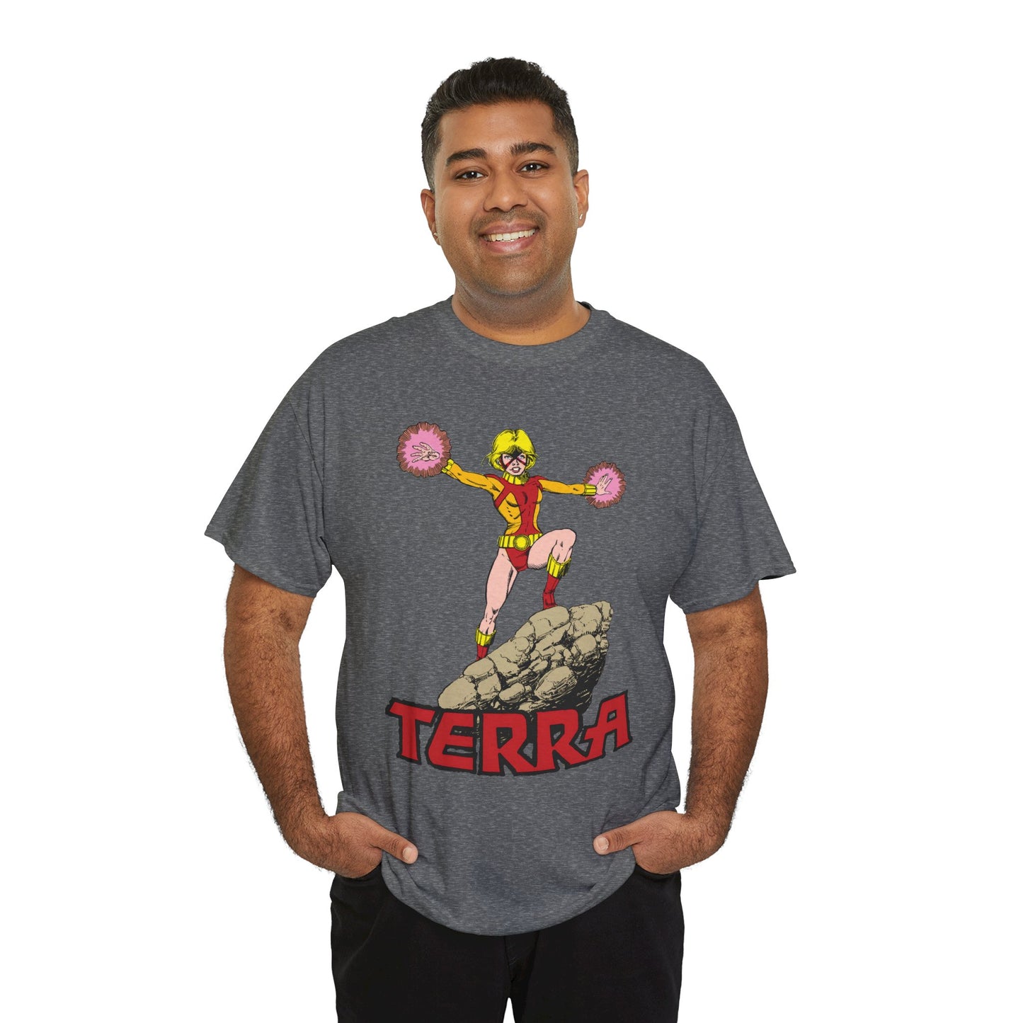 Terra T-Shirt - George Perez Art - - New Teen Titans & Traitor - Judas Contract - Tara Markov, Sister to Geo-Force - Deathstroke Ally - DC Comics