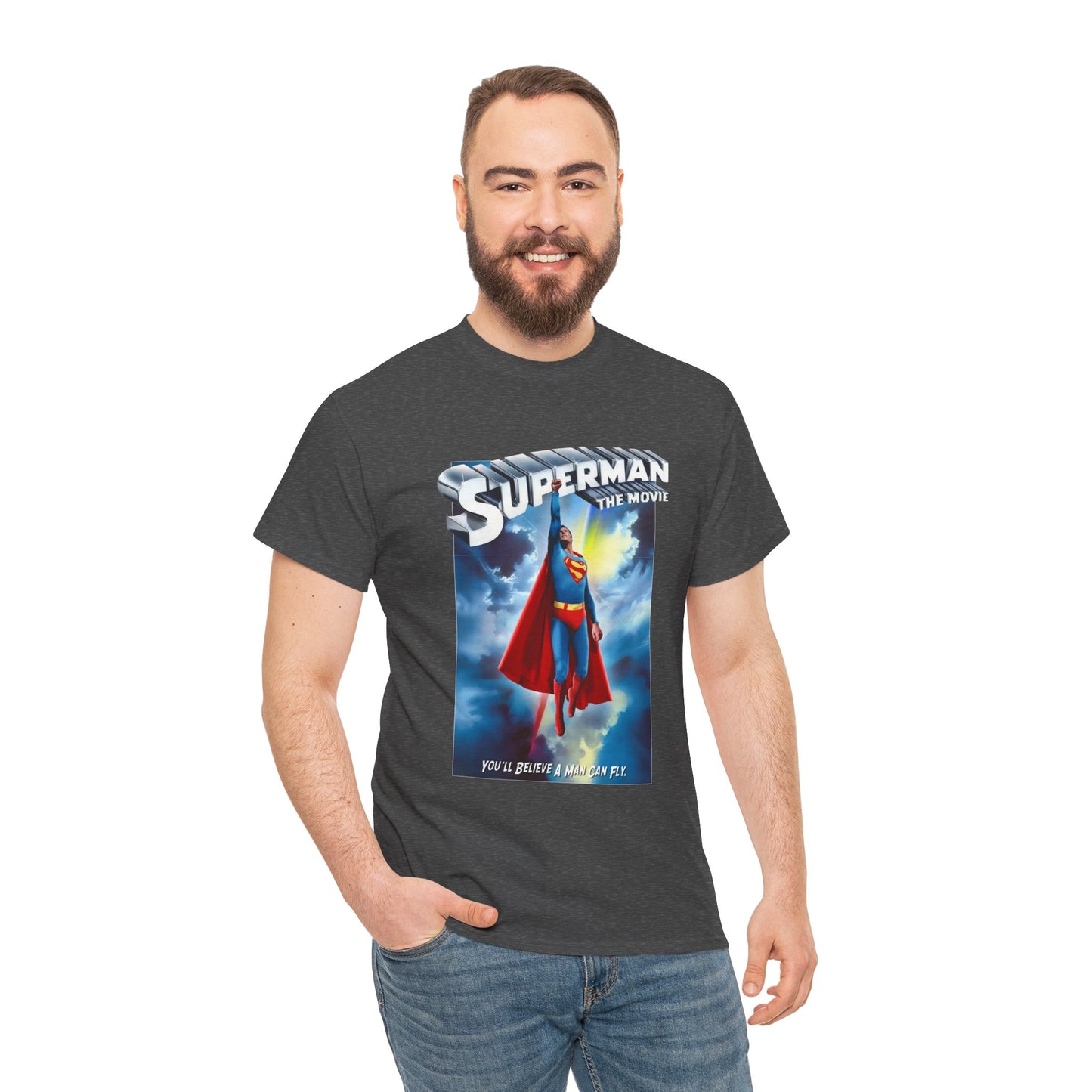 Superman The Movie T-Shirt - DC Comics - Man of Steel - Christopher Reeve 1978