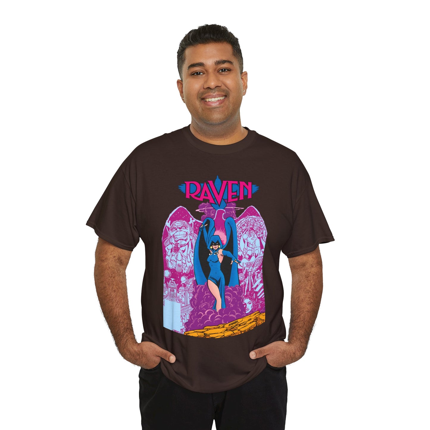 Raven T-Shirt - George Perez Art - New Teen Titans - Trigon, Azarath - DC Comics
