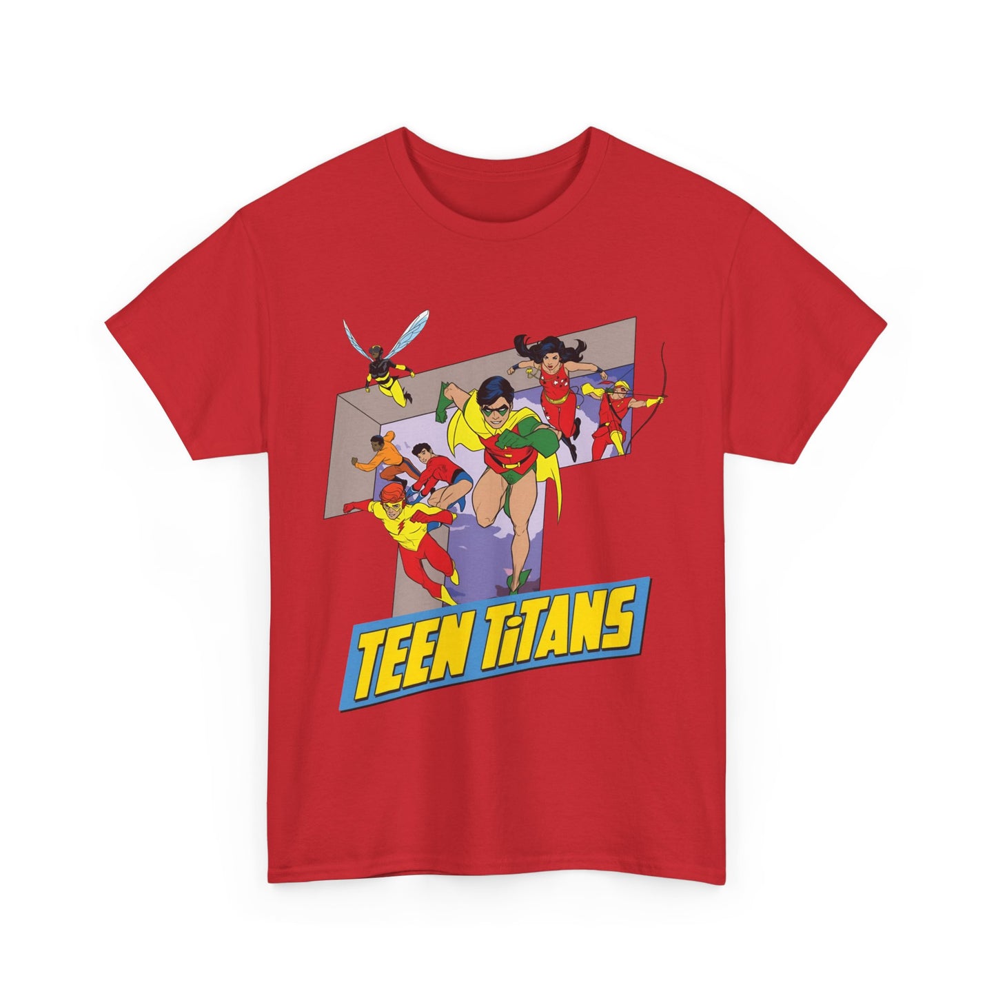 Teen Titans T-Shirt - Robin, Wonder Girl, Kid Flash, Speedy, Bumblebee, Mal, Aqualad - DC Comics