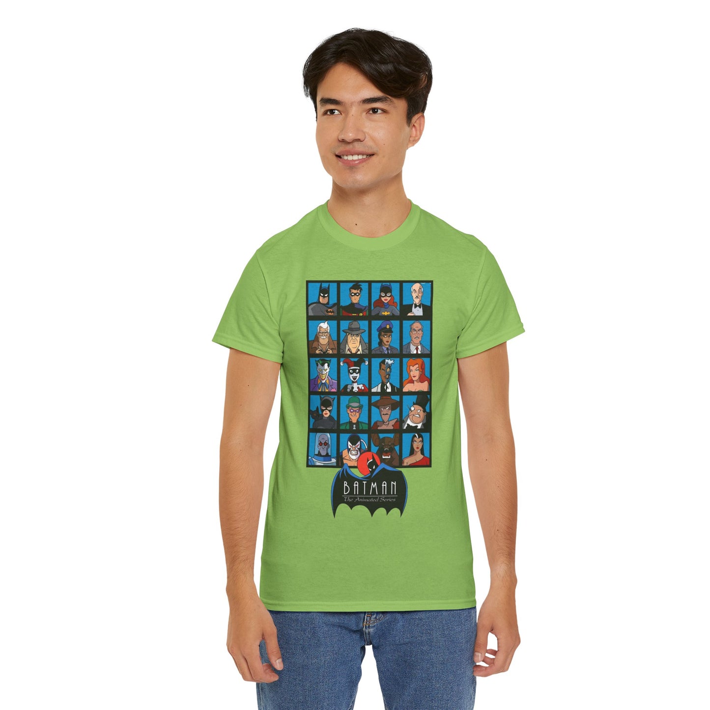 Batman T-Shirt - Animated Series - Harley Quinn, Batgirl, Joker, Bane, Robin, Two-Face, Catwoman, Riddler - Classic TV Cartoon Series