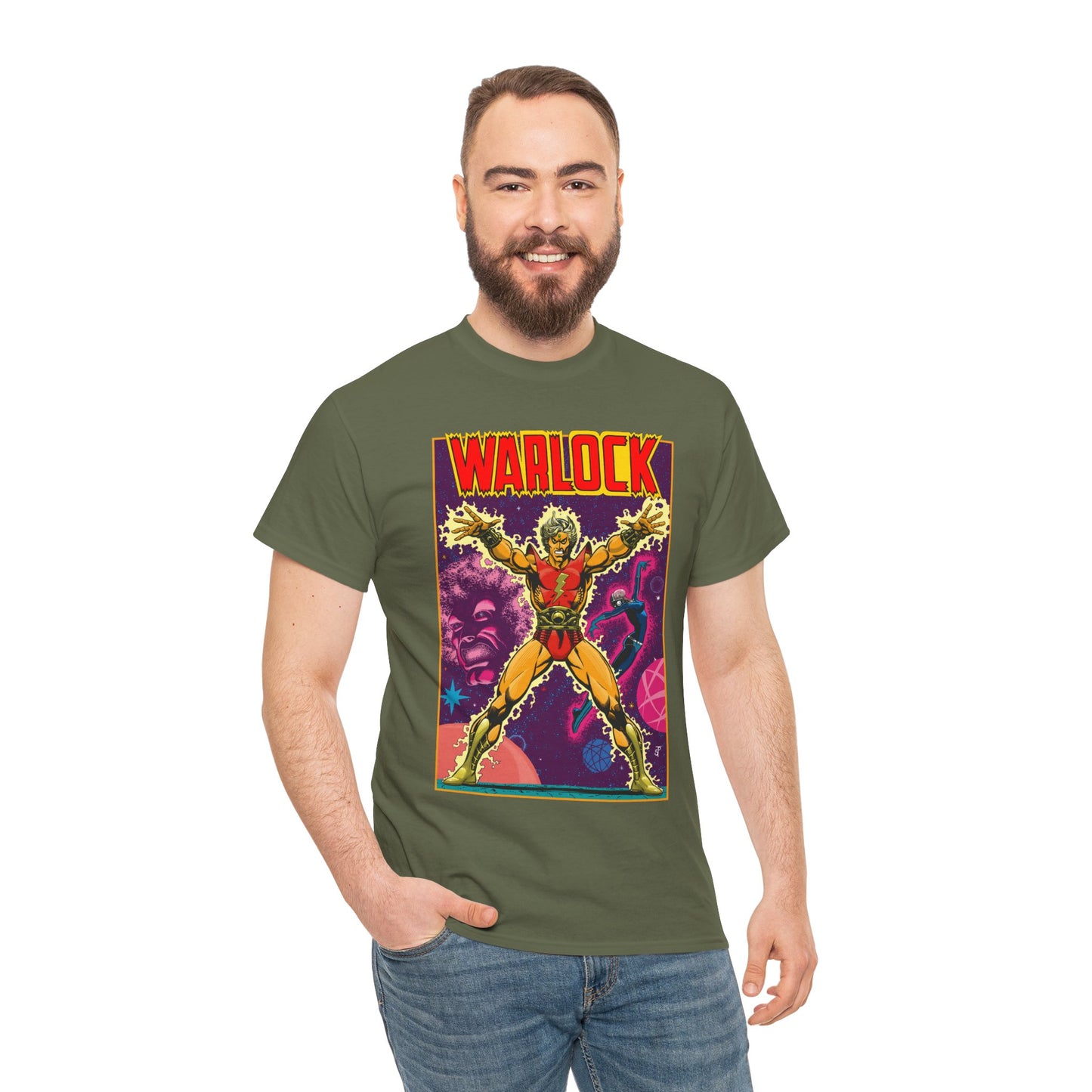 Adam Warlock T-Shirt - Jim Starlin Cover Art - Strange Tales #178 - Popular Marvel Comics Series - Cosmic Heroes