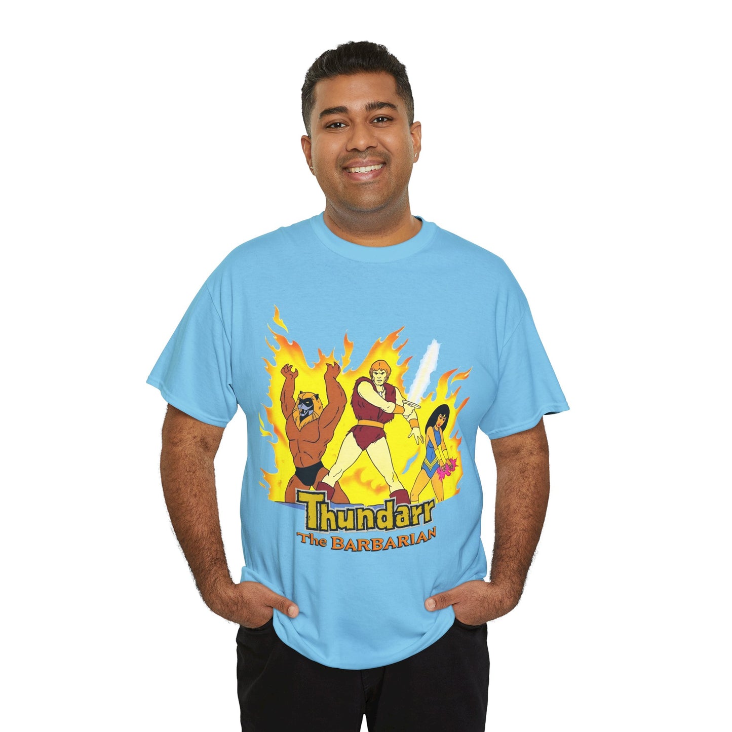 Thundarr the Barbarian T-Shirt - Princess Ariel, Ookla the Mok - Ruby-Spears Saturday Morning Cartoon - 1980s