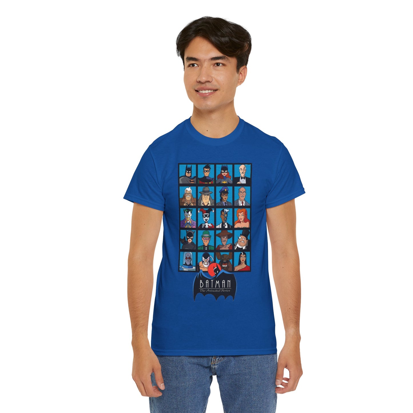 Batman T-Shirt - Animated Series - Harley Quinn, Batgirl, Joker, Bane, Robin, Two-Face, Catwoman, Riddler - Classic TV Cartoon Series
