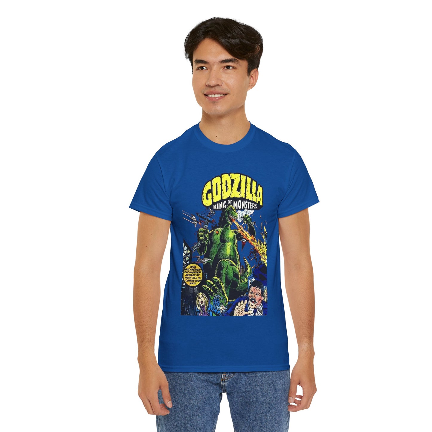Godzilla T-Shirt - King of the Monsters - 1970s Comic Series - Marvel Comics - Bronze Age Monster Comic