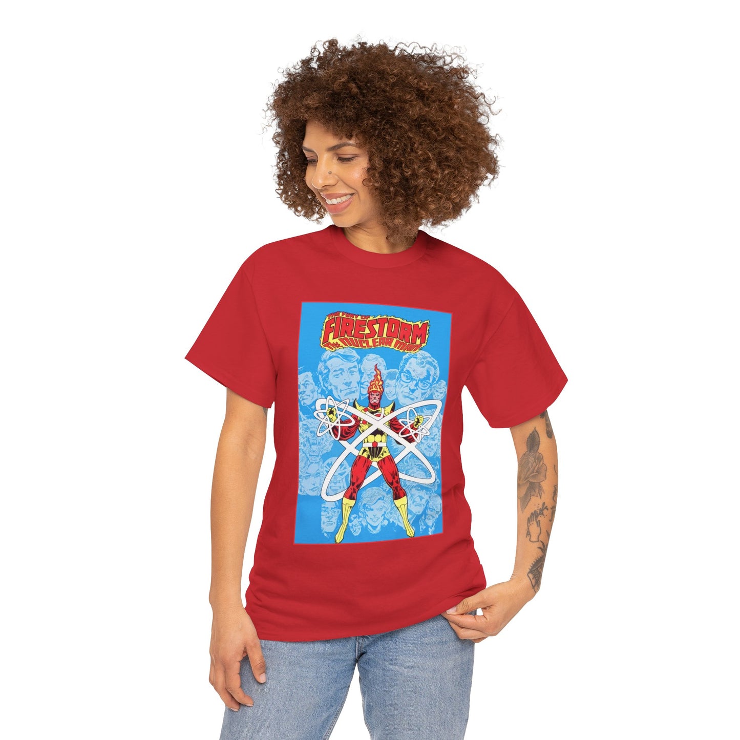 Fury of Firestorm T-Shirt - Pat Broderick Art - The Nuclear Man, Ronnie Raymond - JLA Member - DC Comics