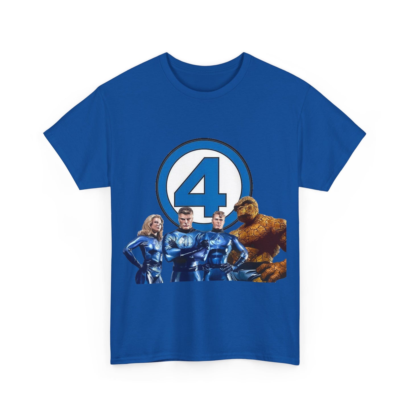 Fantastic Four T-Shirt - Alex Ross Art - 2025 MCU Movie - Iconic Marvel Comics Characters - Human Torch, Invisible Woman, The Thing, Reed Richards
