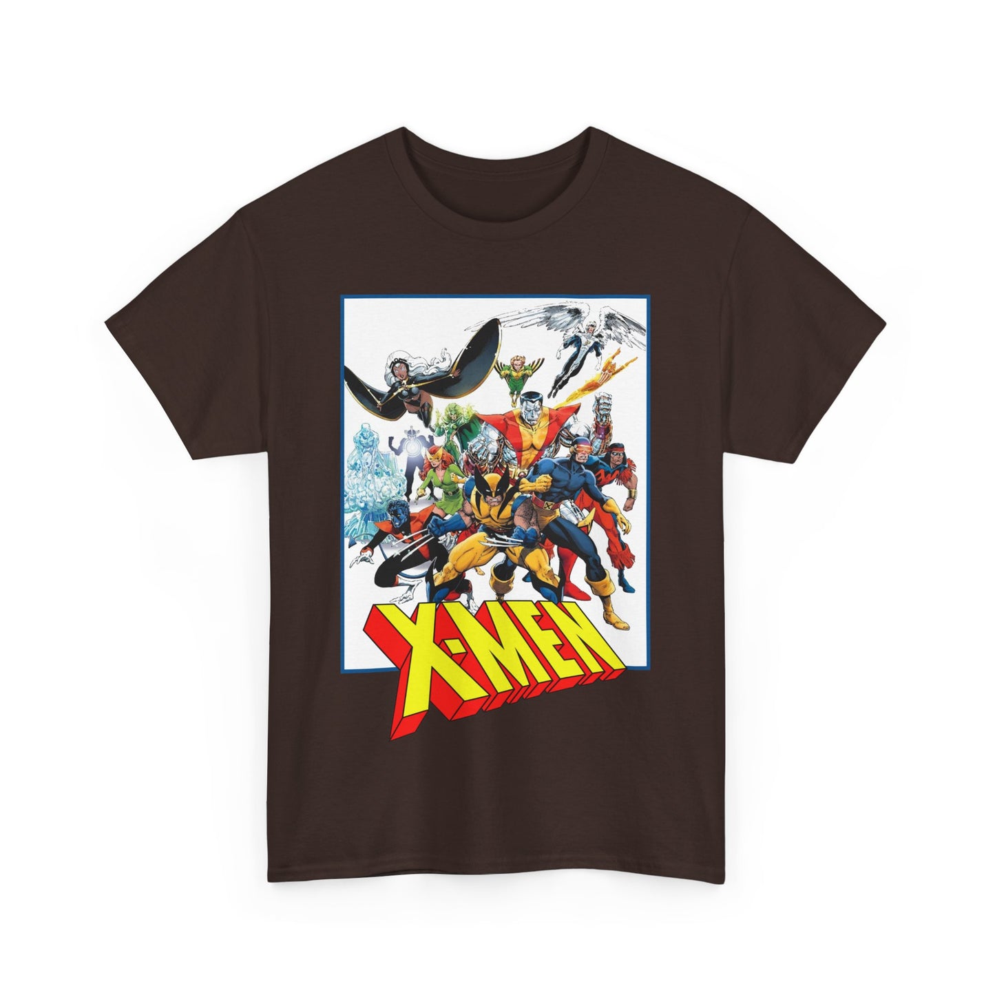 X-Men T-Shirt - Classic Arthur Adams Art - Marvel Comics - Wolverine, Colossus, Storm, Cyclops, Nightcrawler, Iceman