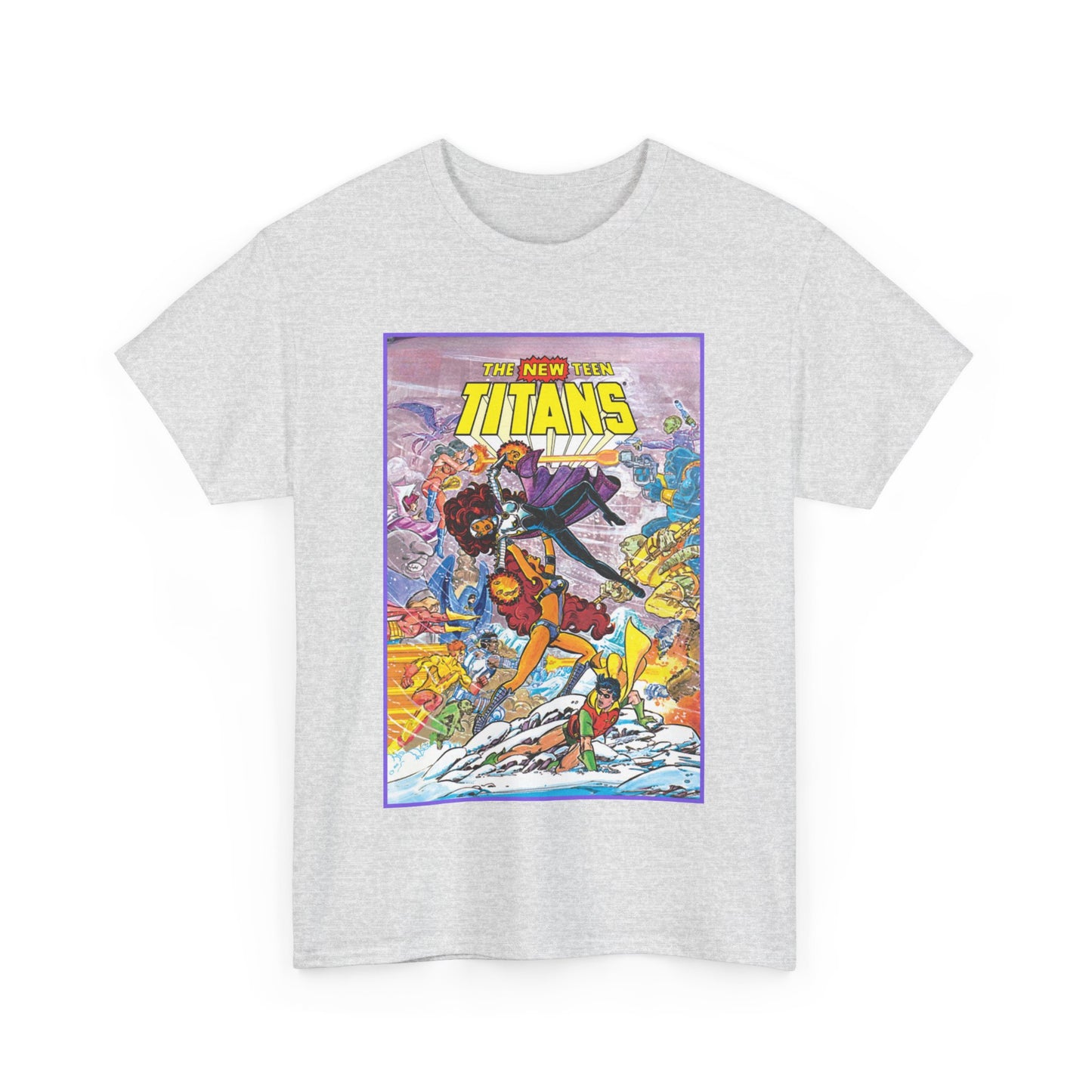 New Teen Titans T-Shirt - George Perez Art - Starfire Vs Blackfire - Omega Man - Annual #1 Cover - DC Comics