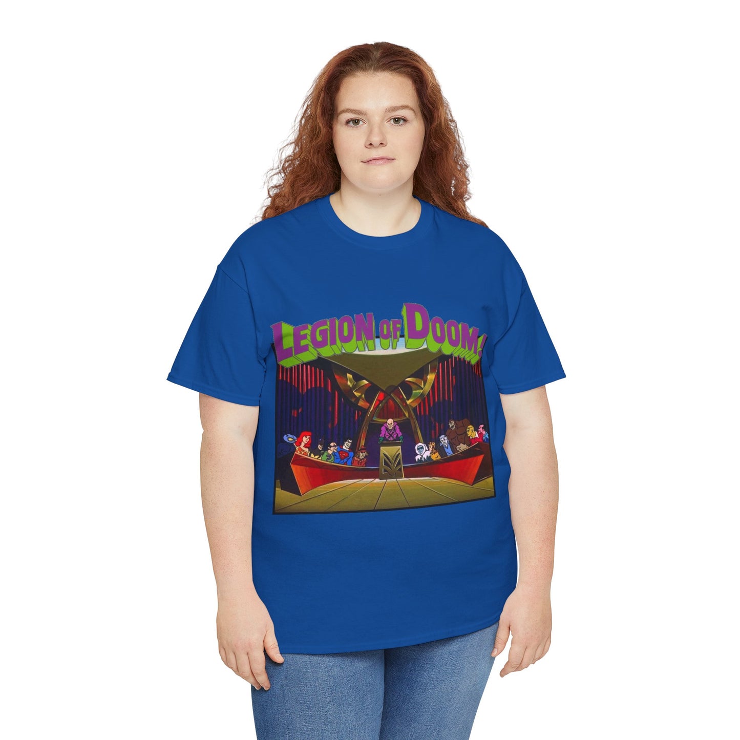 Legion of Doom T-Shirt - Super Friends Cartoon - Lex Luthor, Grodd, Brainiac, Giganta, Riddler, Bizarro, Scarecrow, Hanna-Barbera Animation