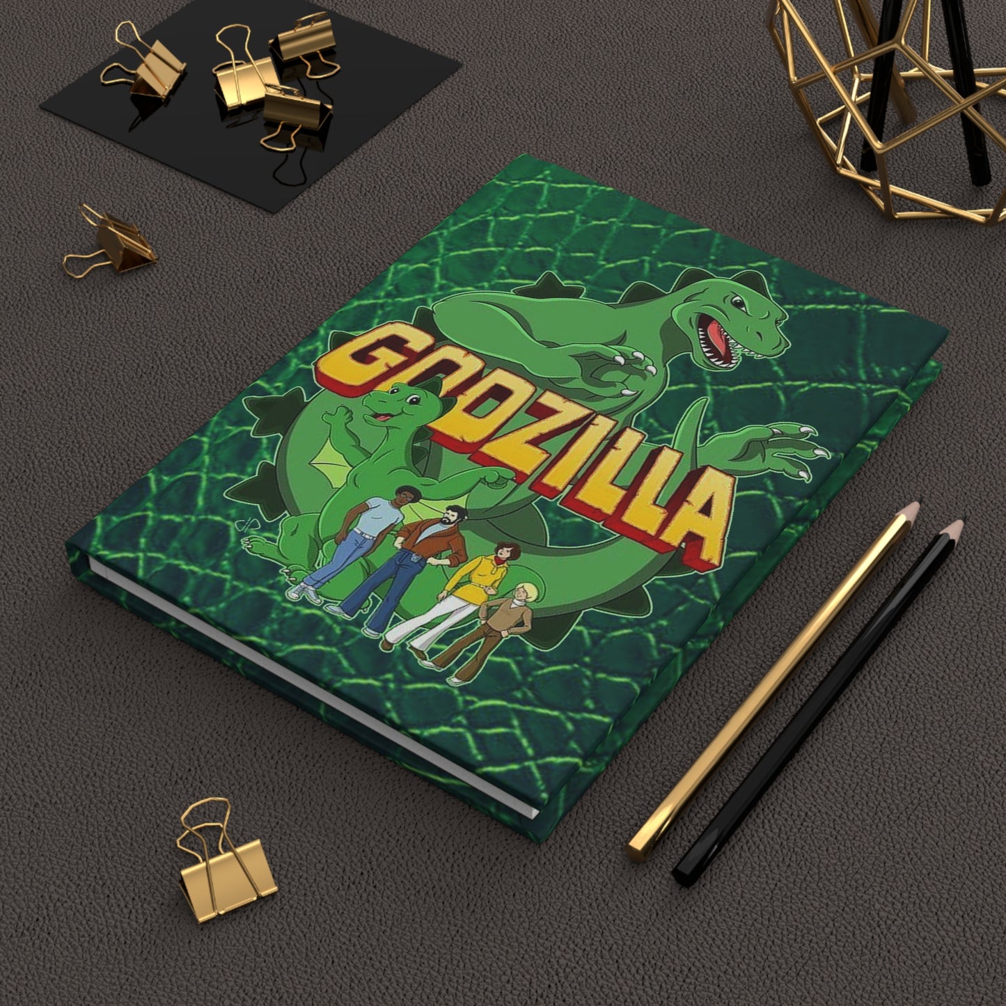 Godzilla Hardcover Journal - 150 Lined Pages - Hanna-Barbera 70s Cartoon - Toho - King of the Monsters