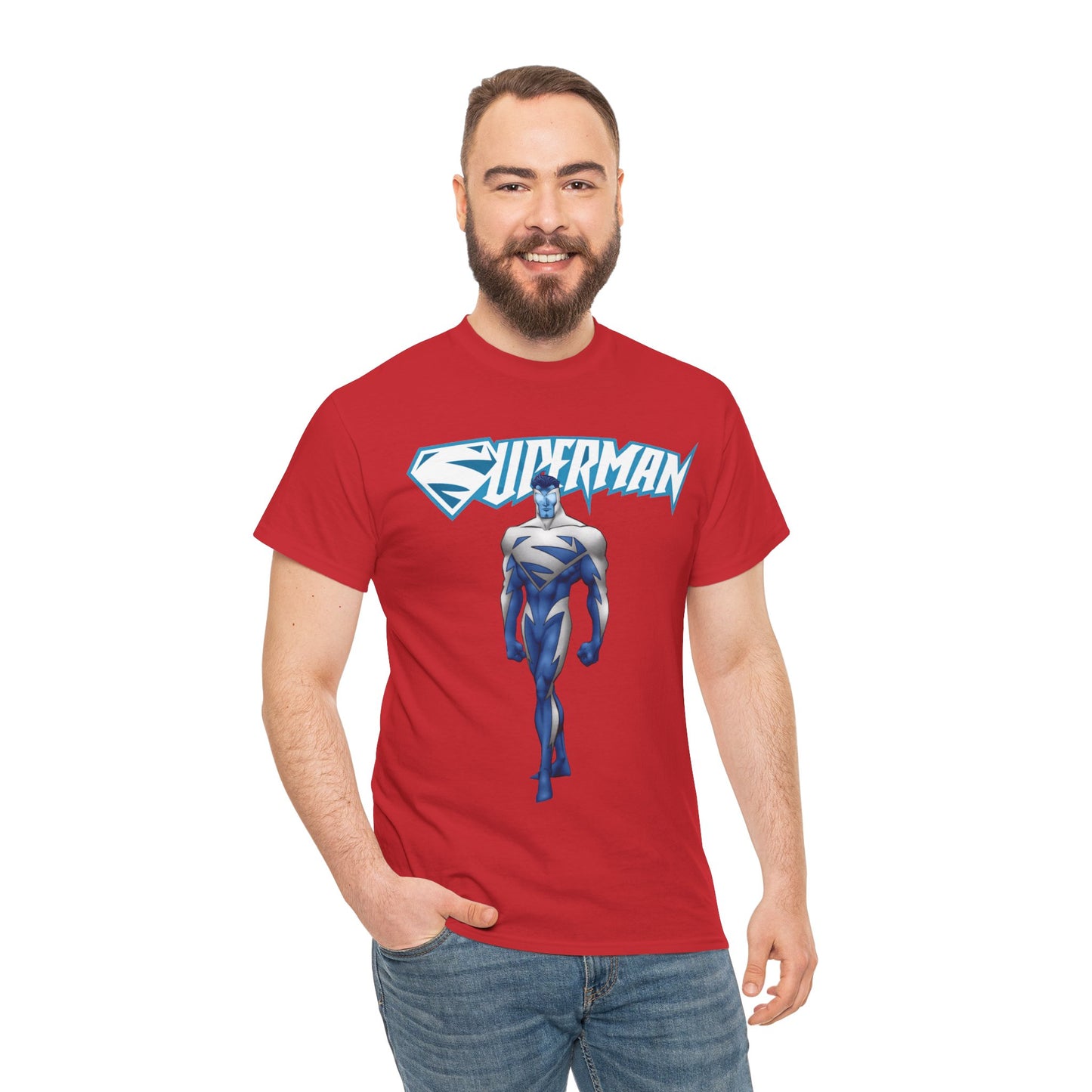 Superman T-Shirt - Clark Kent - Man of Steel - DC Comics - Electric Superman 1990s Storyline