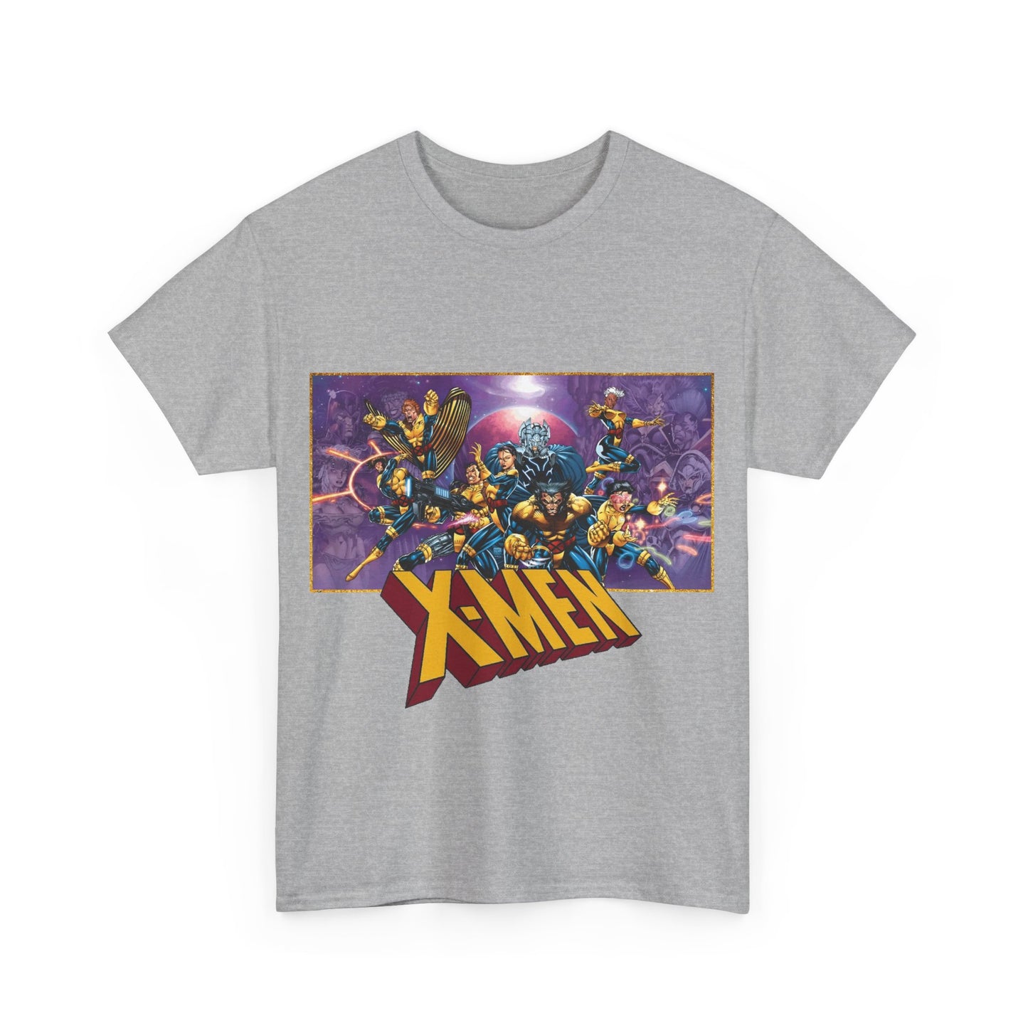 X-Men T-Shirt - Jim Lee Art - Wolverine, Storm, Gambit, Psylocke, Jubilee, Forge, Banshee - Marvel Comics Mutants