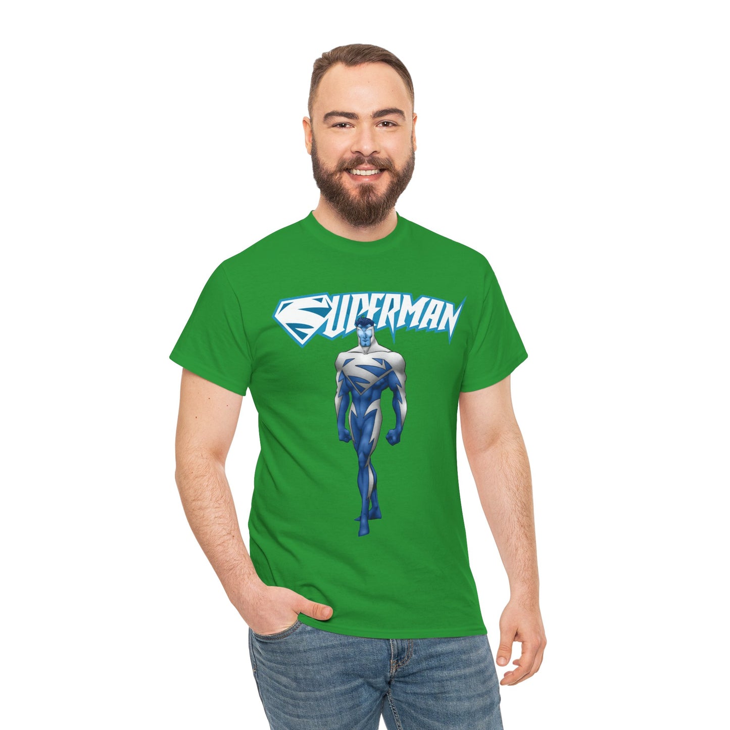 Superman T-Shirt - Clark Kent - Man of Steel - DC Comics - Electric Superman 1990s Storyline
