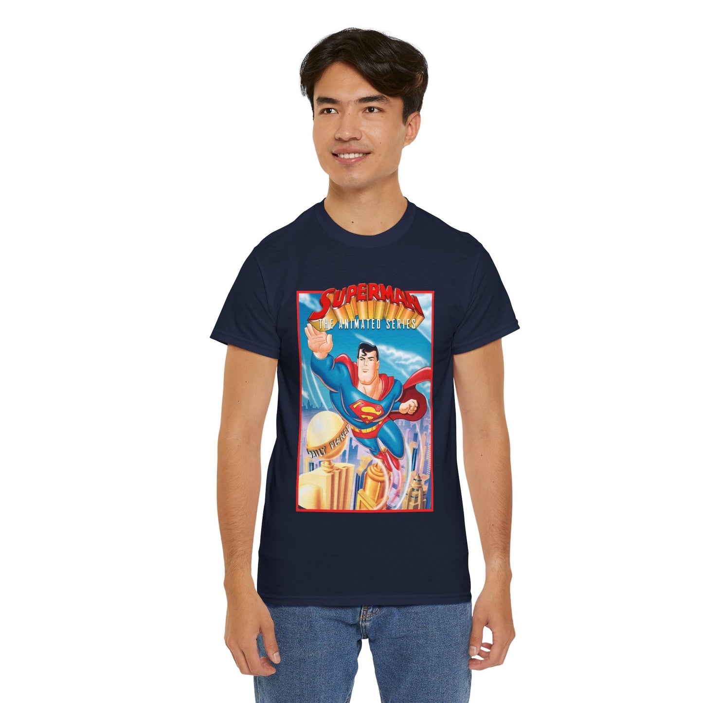 Superman The Animated Series T-Shirt - DC Comics - WB Cartoon 1990s - Metropolis - Man of Steel - Daily Planet