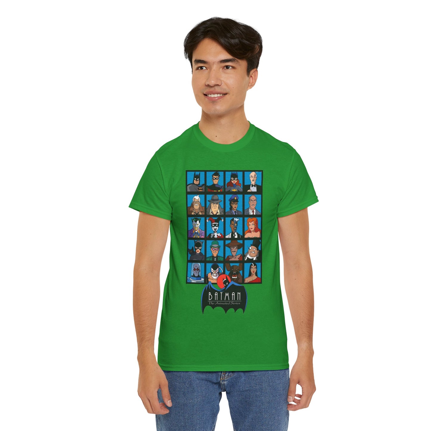 Batman T-Shirt - Animated Series - Harley Quinn, Batgirl, Joker, Bane, Robin, Two-Face, Catwoman, Riddler - Classic TV Cartoon Series