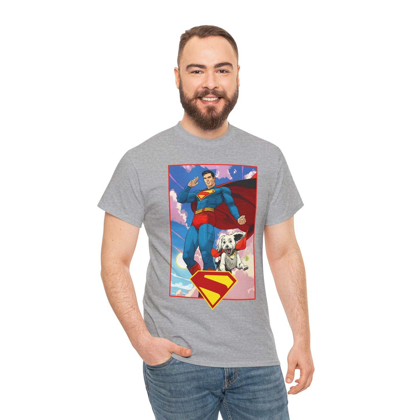 Superman & Krypto T-Shirt - DC Comics - New James Gunn Movie 2025 - Dan Mora Art - Man of Steel
