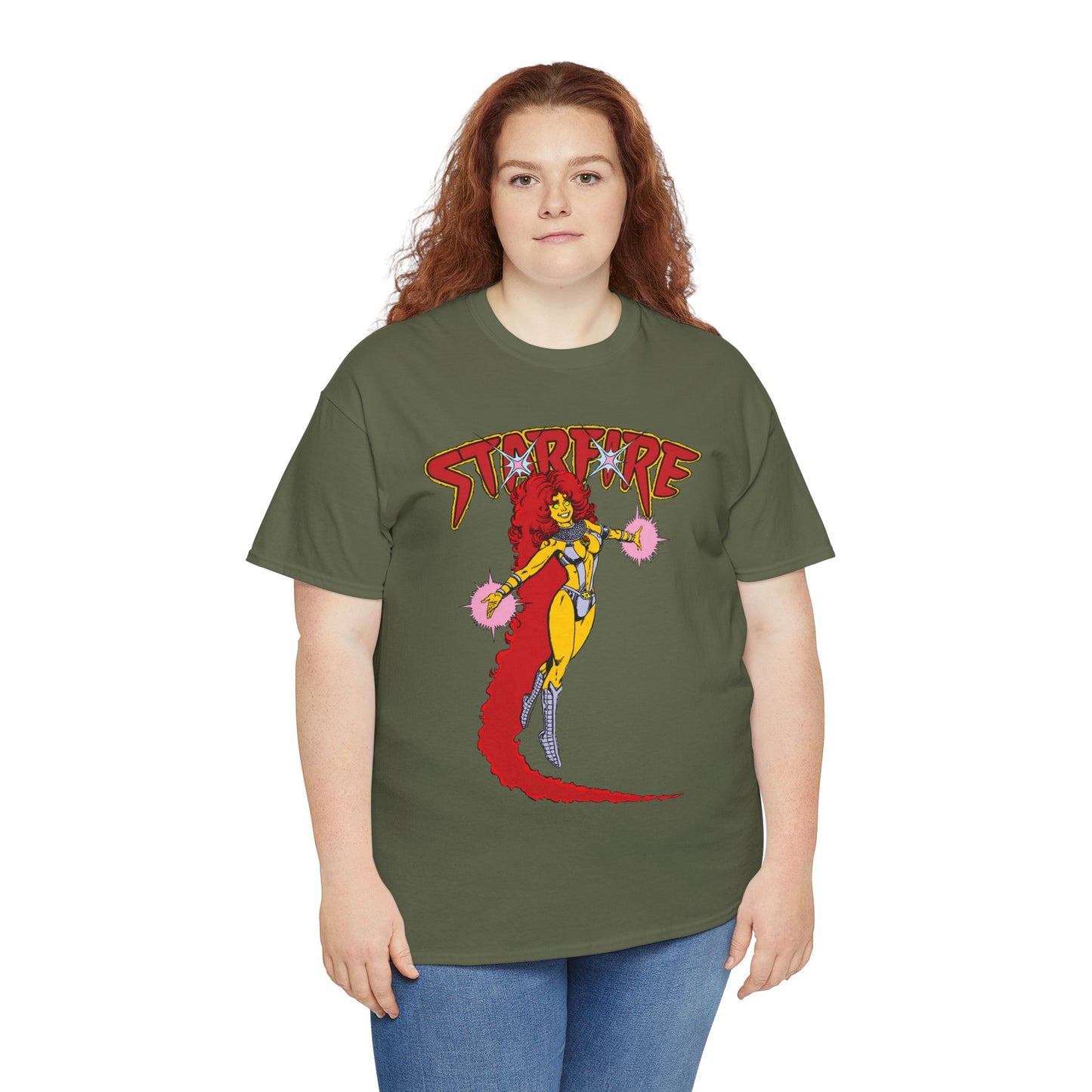 Starfire T-Shirt - George Perez Art - Popular New Teen Titans Character - DC Comics - Tamaran Princess