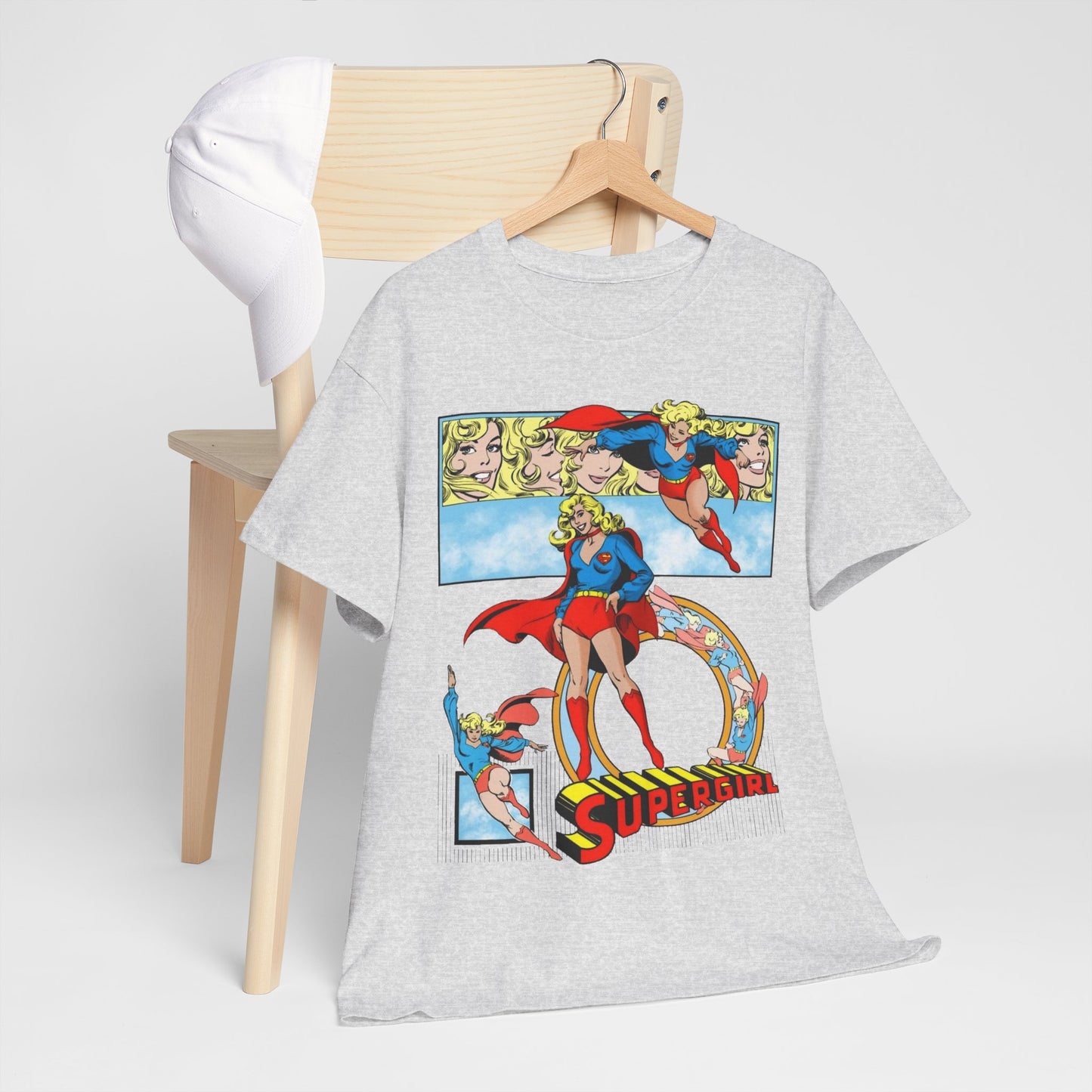 Supergirl T-Shirt - Krypton, Superman, Kara, Kandor - DC Comics - 1980s Art - Style Guide - Superman's Cousin