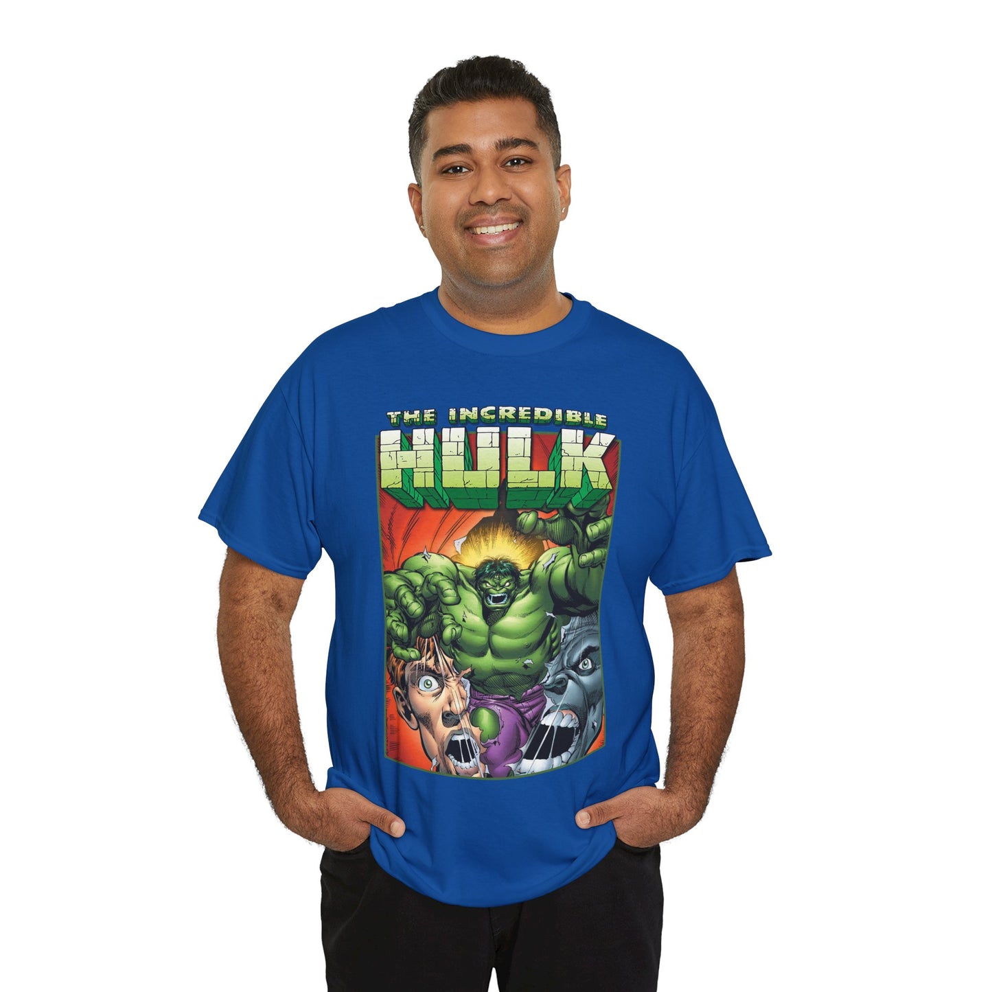 Incredible Hulk T-Shirt - Dale Keown Art - Bruce Banner Psyche - Peter David Story - 1990s Art - Marvel Comics