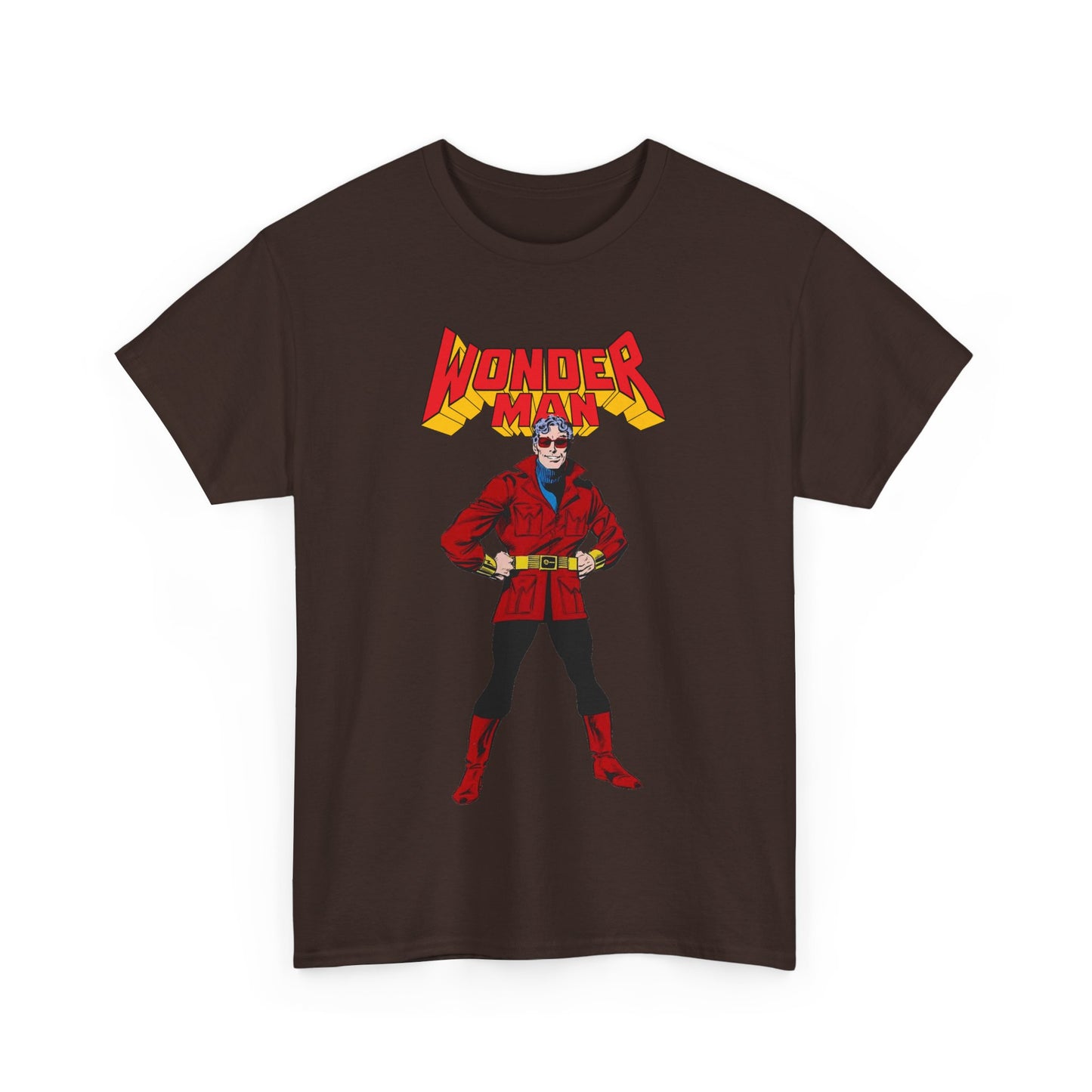Wonder Man T-Shirt - George Perez Art - West Coast Avengers - Marvel Comics - Simon Williams - Safari Jacket Look