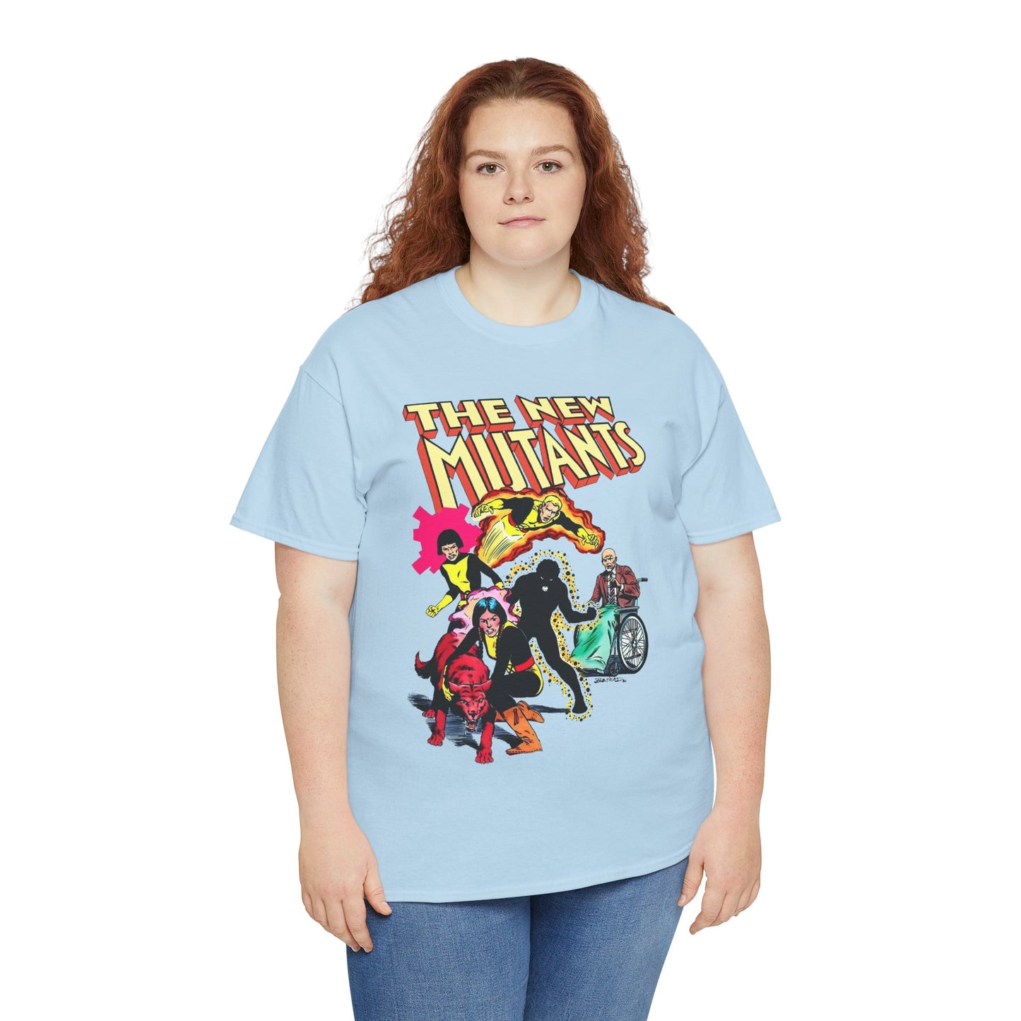 New Mutants T-Shirt - Sunspot, Cannonball, Mirage, Karma, Danni Moonstar - X-Men Characters - Marvel Comics - Mutant Students - Professor X