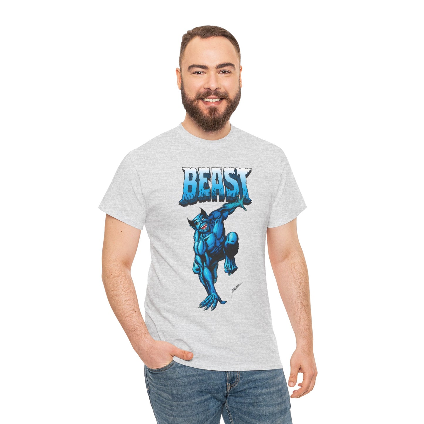 Beast T-Shirt - George Perez Art - Avengers, X-Men Member - Hank McCoy - Marvel Comics
