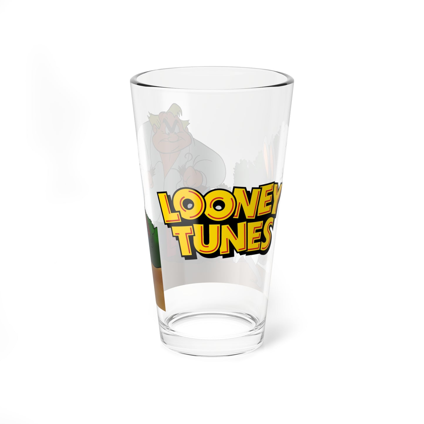 Bugs Bunny & Giovanni Jones Pint Glass, 16oz - Long-Haired Hare - Looney Tunes TV Cartoon - WB Bugs Foe