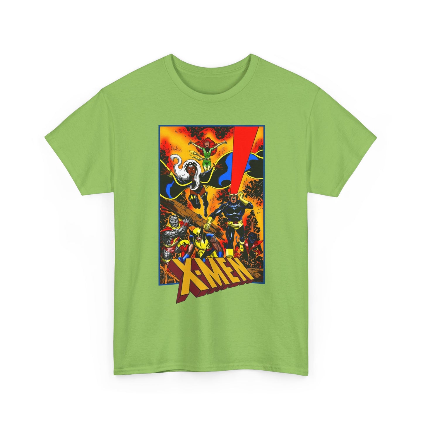X-men T-Shirt - John Byrne Art - Phoenix, Wolverine, Cyclops, Storm, Nightcrawler, Colossus - Marvel Comics