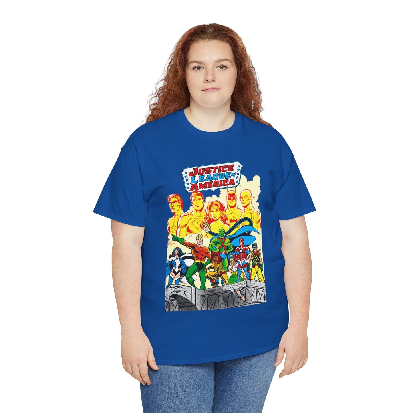 Justice League Detroit T-Shirt - Aquaman, Elongated Man, Zatanna, Vixen, Steel, Martian Manhunter, Vibe, Gypsy