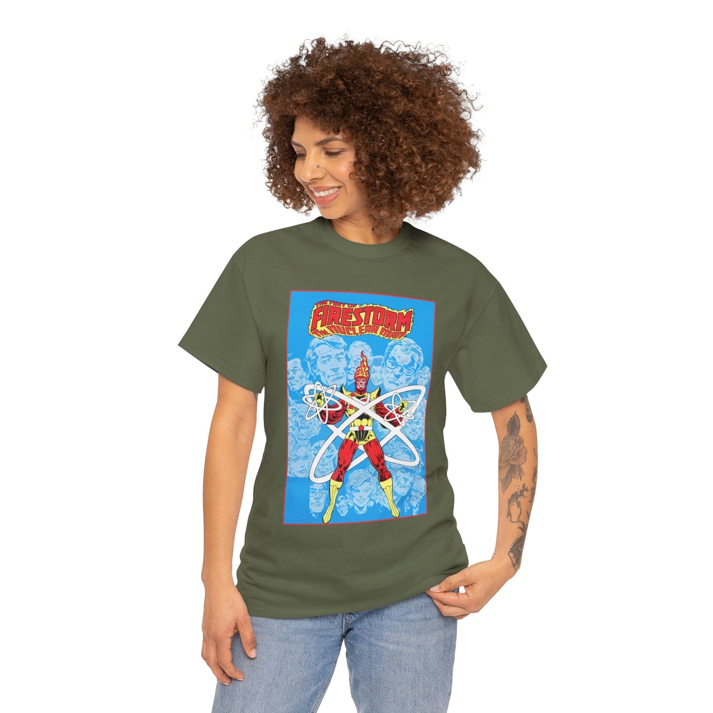 Fury of Firestorm T-Shirt - Pat Broderick Art - The Nuclear Man, Ronnie Raymond - JLA Member - DC Comics