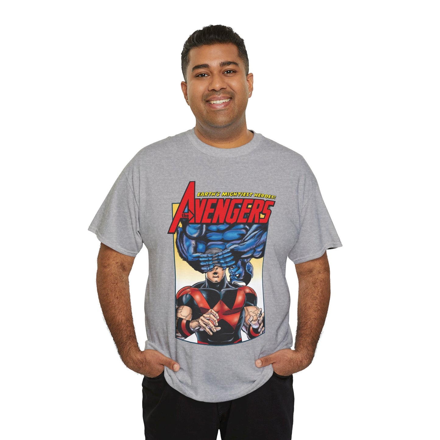 Avengers T-Shirt - George Perez Art - Wonder Man & Beast (Simon Williams & Hank McCoy) - Marvel Comics