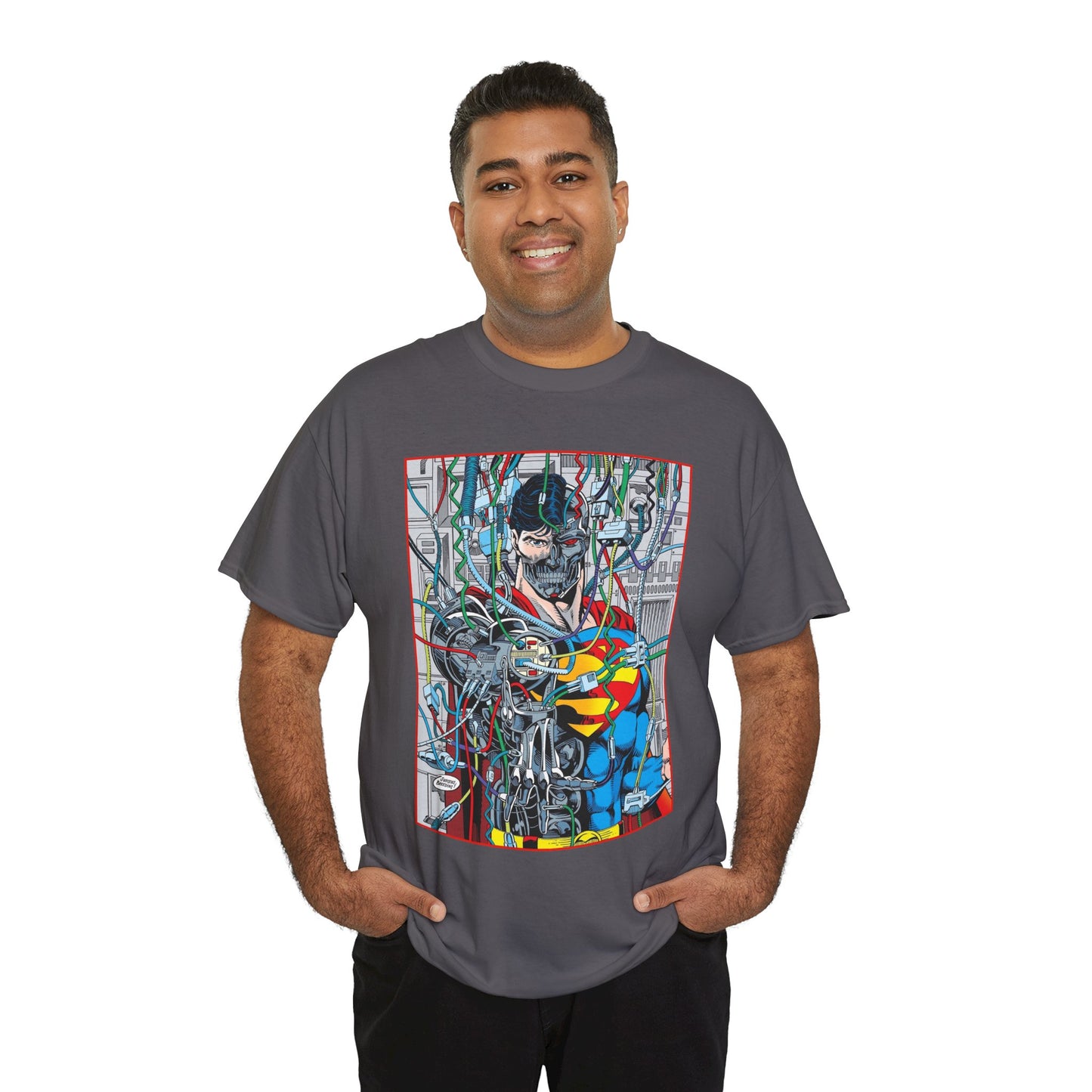 Cyborg Superman T-Shirt - DC Comics - Dan Jurgens Art - Reign of the Supermen - Popular 90s Story