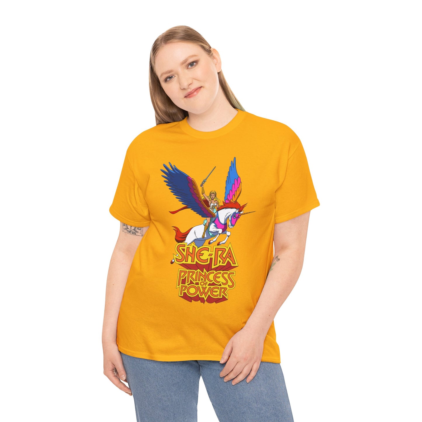 She-Ra & Swiftwind T-Shirt - Adora, Princess of Power, POP - Beloved Filmation Cartoon from the 1980s - He-Man Connection - Etheria - Fighting Hordak and the Evil Horde