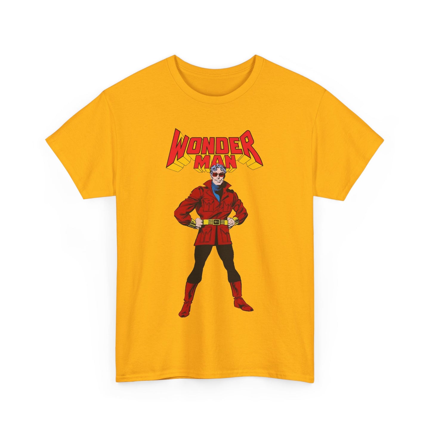 Wonder Man T-Shirt - George Perez Art - West Coast Avengers - Marvel Comics - Simon Williams - Safari Jacket Look